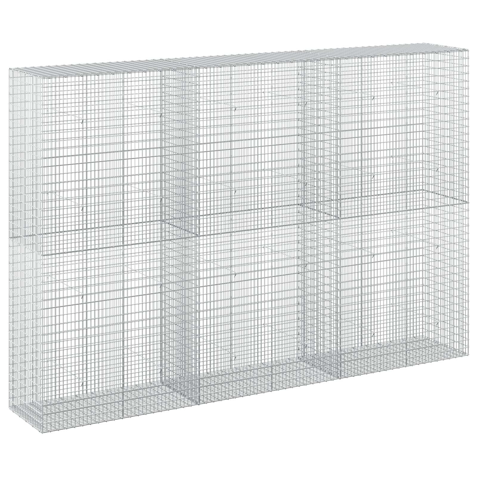 Gabione Mit 5 Mm Draht Und 5x2,5 Cm Maschen 300x50x200 Cm Vidaxl