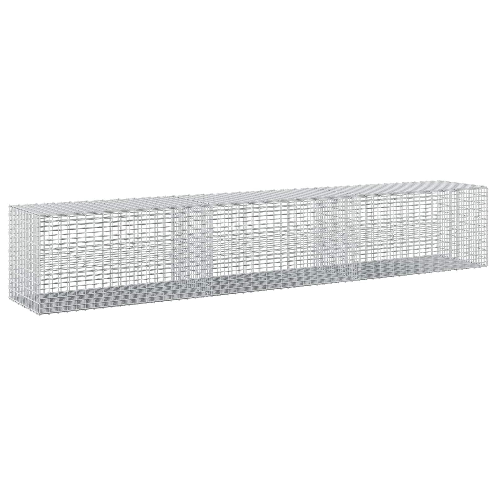 Gabione Mit 5 Mm Draht Und 5x2,5 Cm Maschen 300x50x50 Cm Vidaxl
