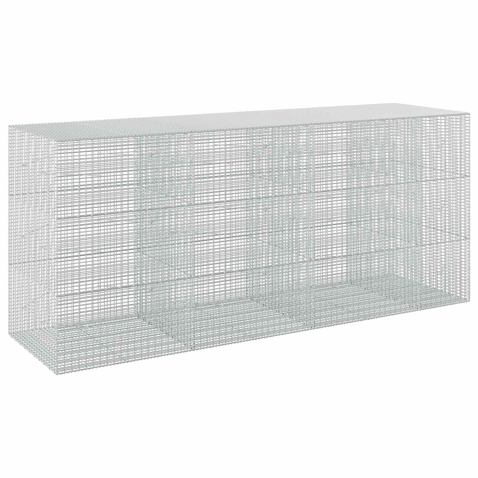 Gabione Mit 5 Mm Draht Und 5x2,5 Cm Maschen 350x100x150 Cm Vidaxl