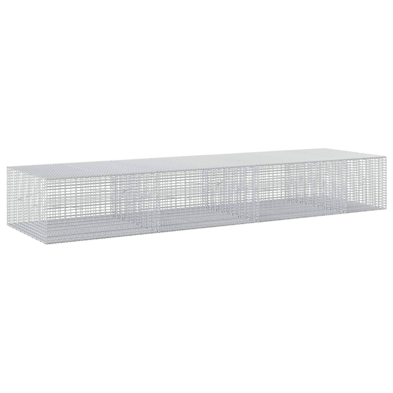 Gabione Mit 5 Mm Draht Und 5x2,5 Cm Maschen 350x100x50 Cm Vidaxl