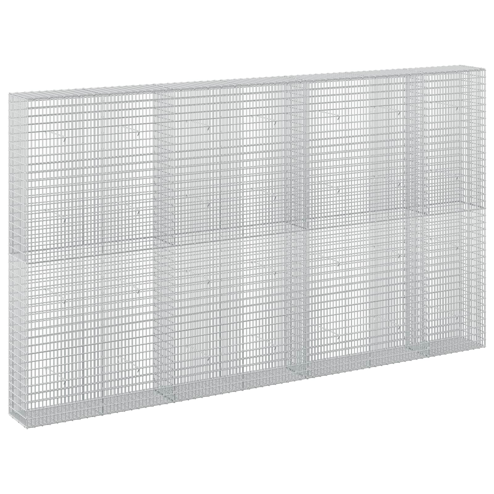 Gabione Mit 5 Mm Draht Und 5x2,5 Cm Maschen 350x30x200 Cm Vidaxl