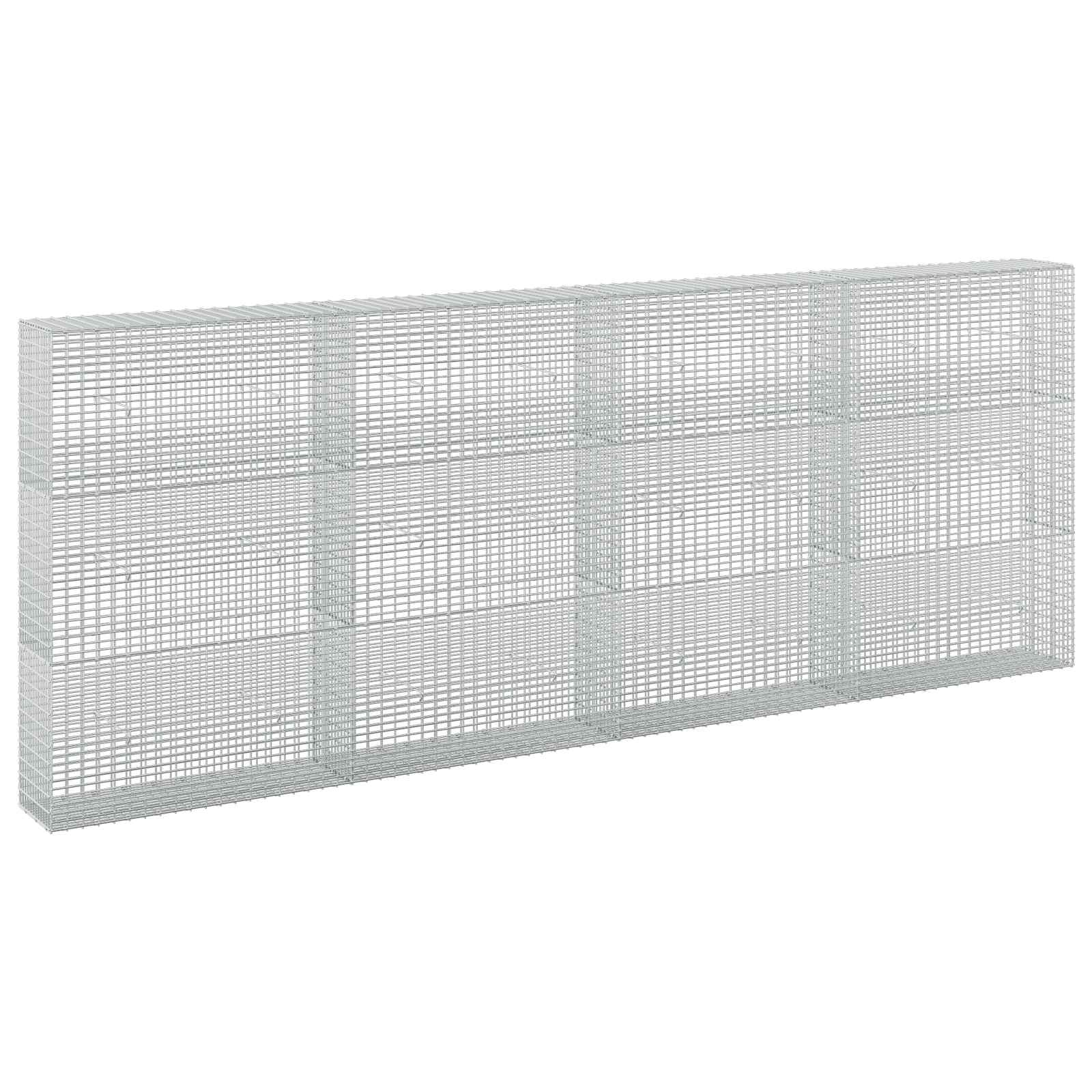 Gabione Mit 5 Mm Draht Und 5x2,5 Cm Maschen 400x30x150 Cm Vidaxl