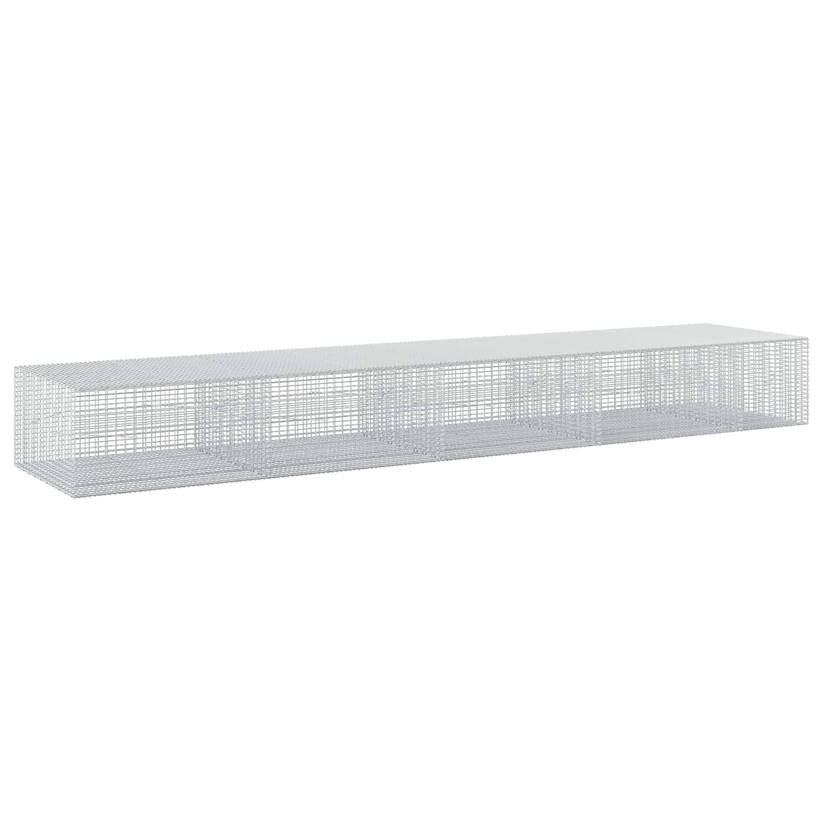 Gabione Mit 5 Mm Draht Und 5x2,5 Cm Maschen 450x100x50 Cm Vidaxl
