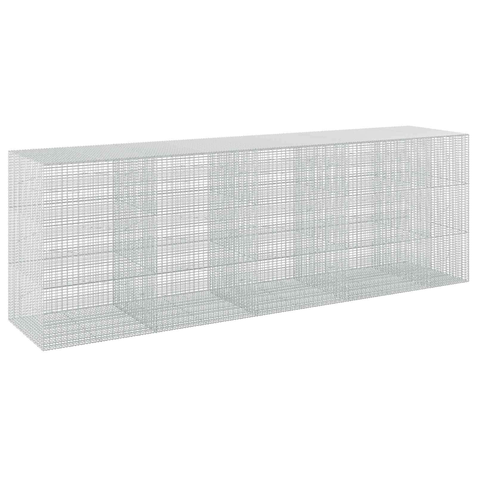 Gabione Mit 5 Mm Draht Und 5x2,5 Cm Maschen 450x100x150 Cm Vidaxl