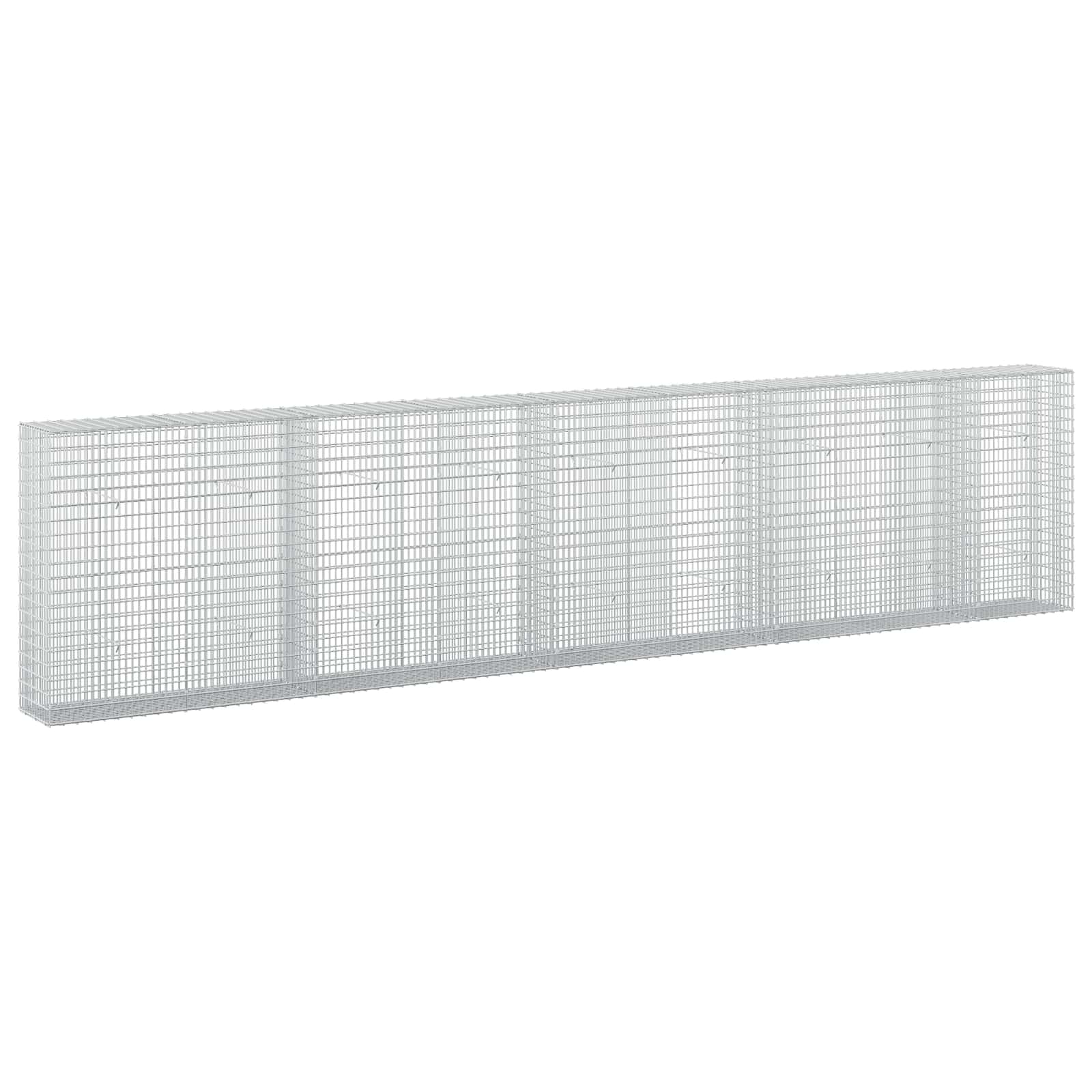 Gabione Mit 5 Mm Draht Und 5x2,5 Cm Maschen 450x30x100 Cm Vidaxl