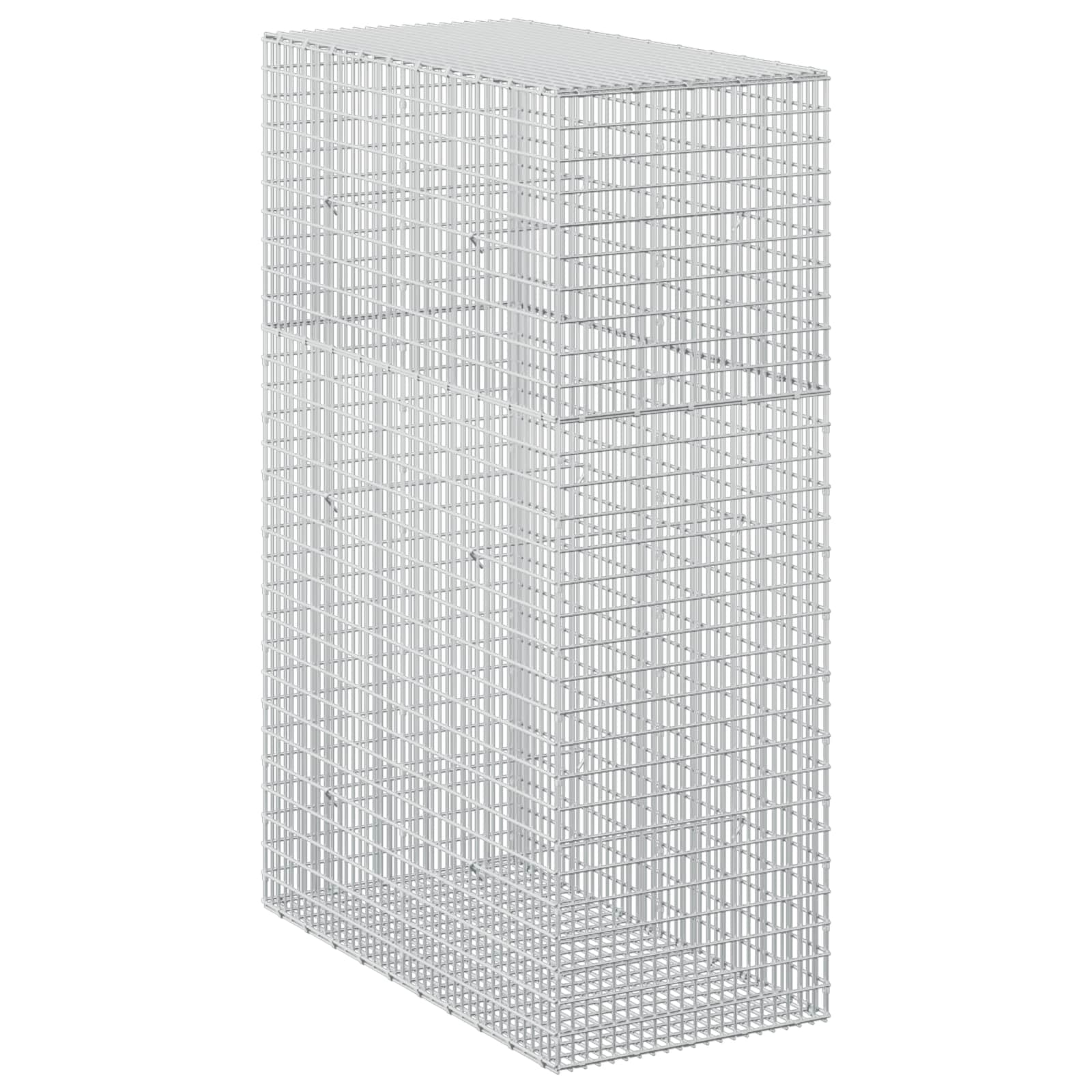 Gabione Mit 5 Mm Draht Und 5x2,5 Cm Maschen 50x100x150 Cm Vidaxl