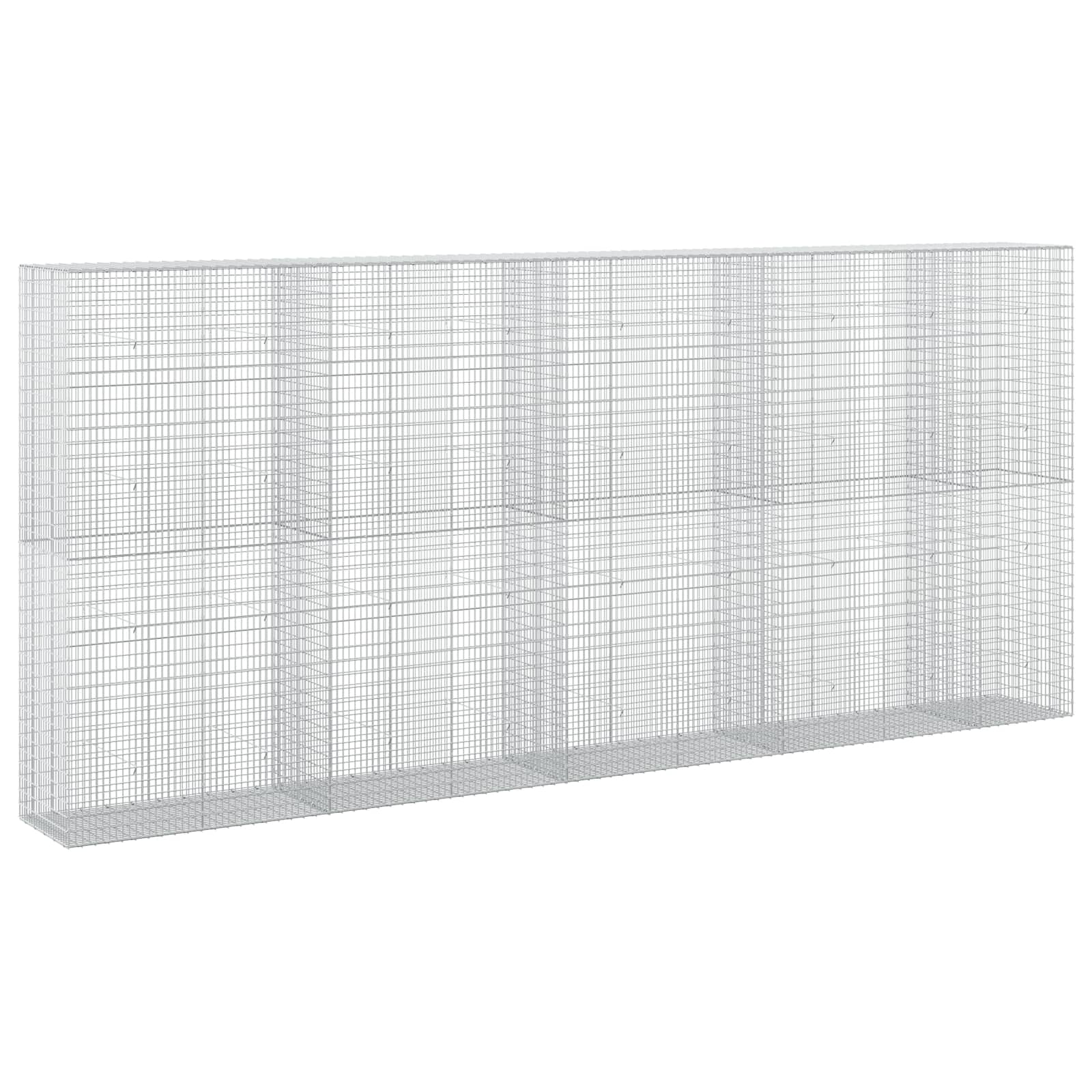 Gabione Mit 5 Mm Draht Und 5x2,5 Cm Maschen 450x50x200 Cm Vidaxl