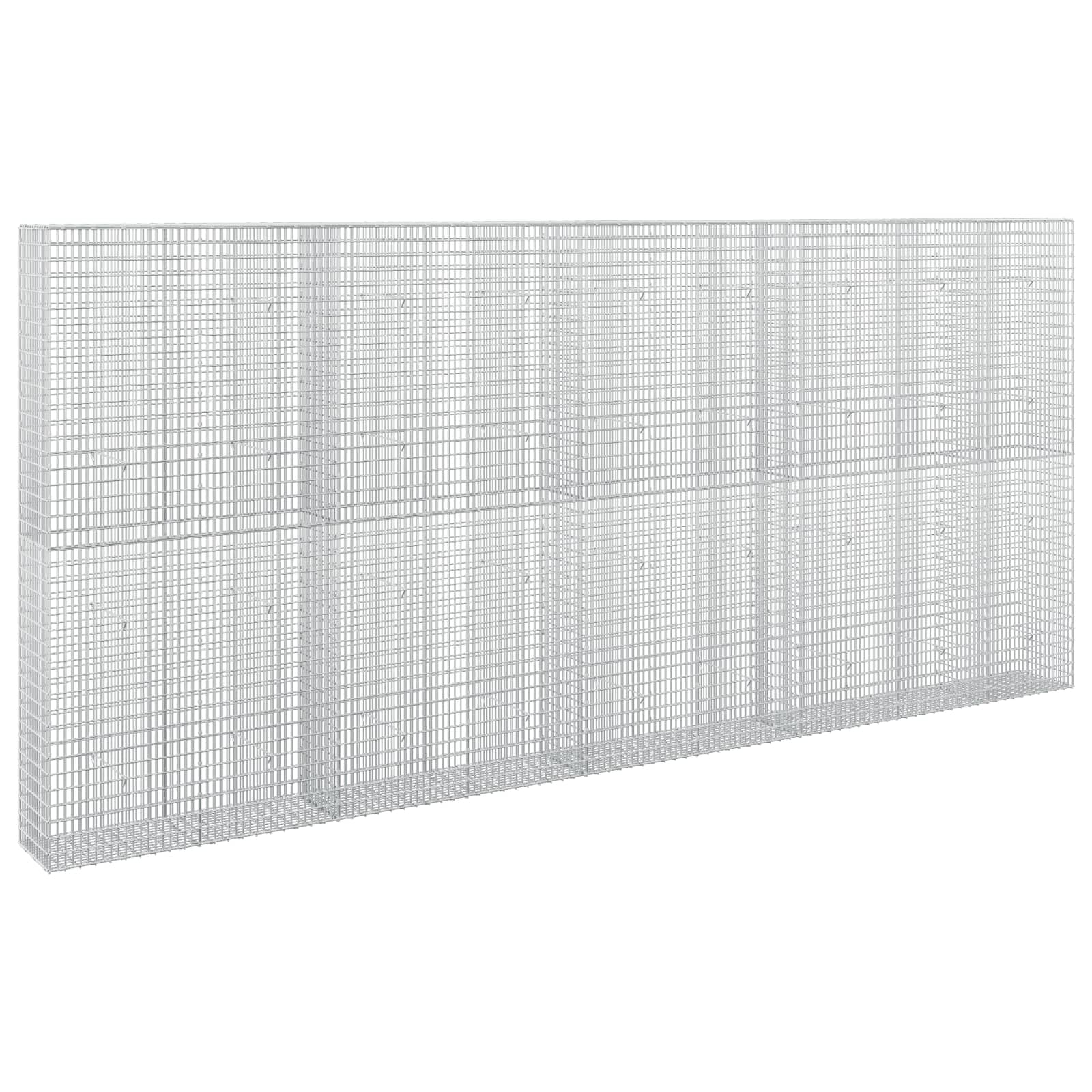 Gabione Mit 5 Mm Draht Und 5x2,5 Cm Maschen 450x30x200 Cm Vidaxl
