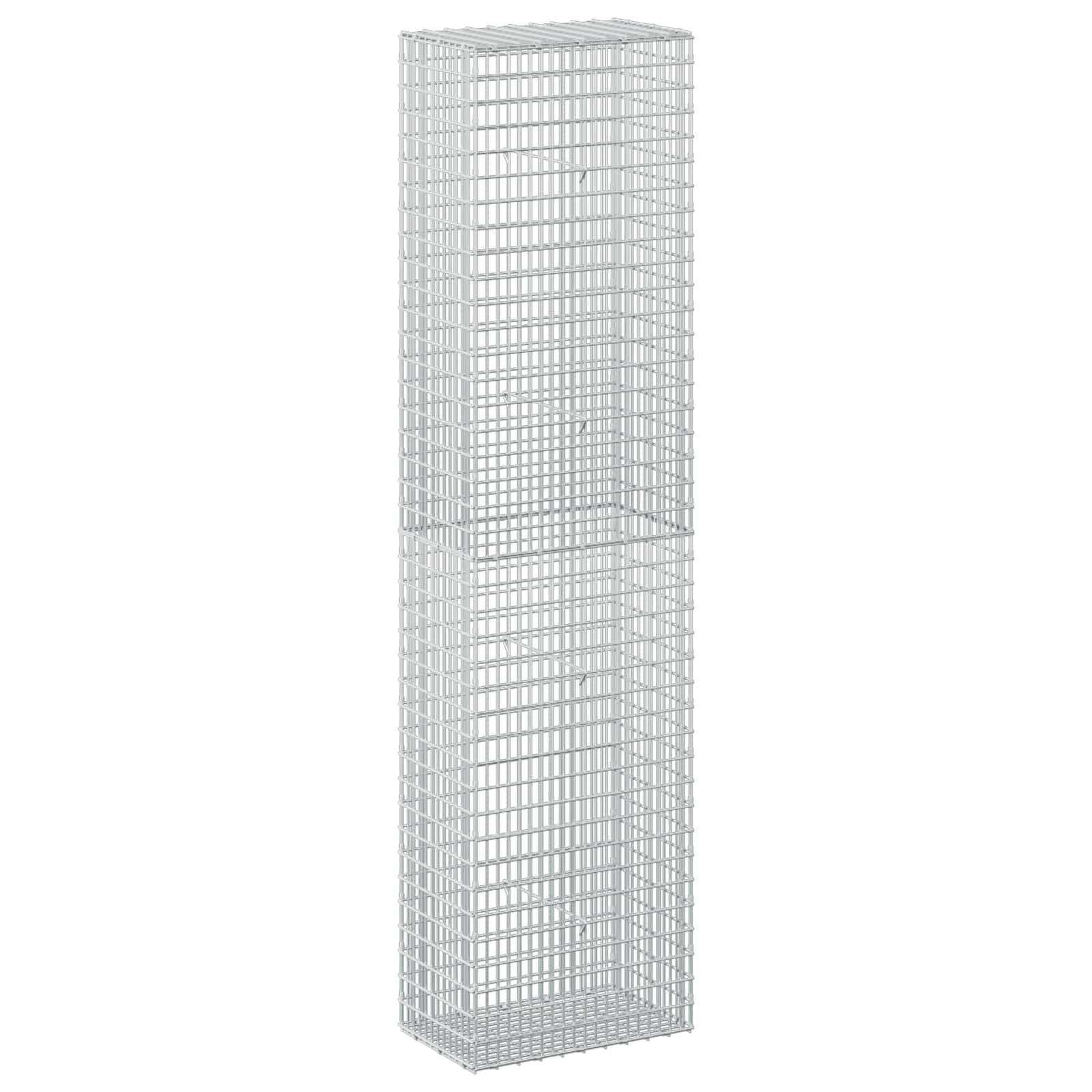 Gabione Mit 5 Mm Draht Und 5x2,5 Cm Maschen 50x30x200 Cm Vidaxl