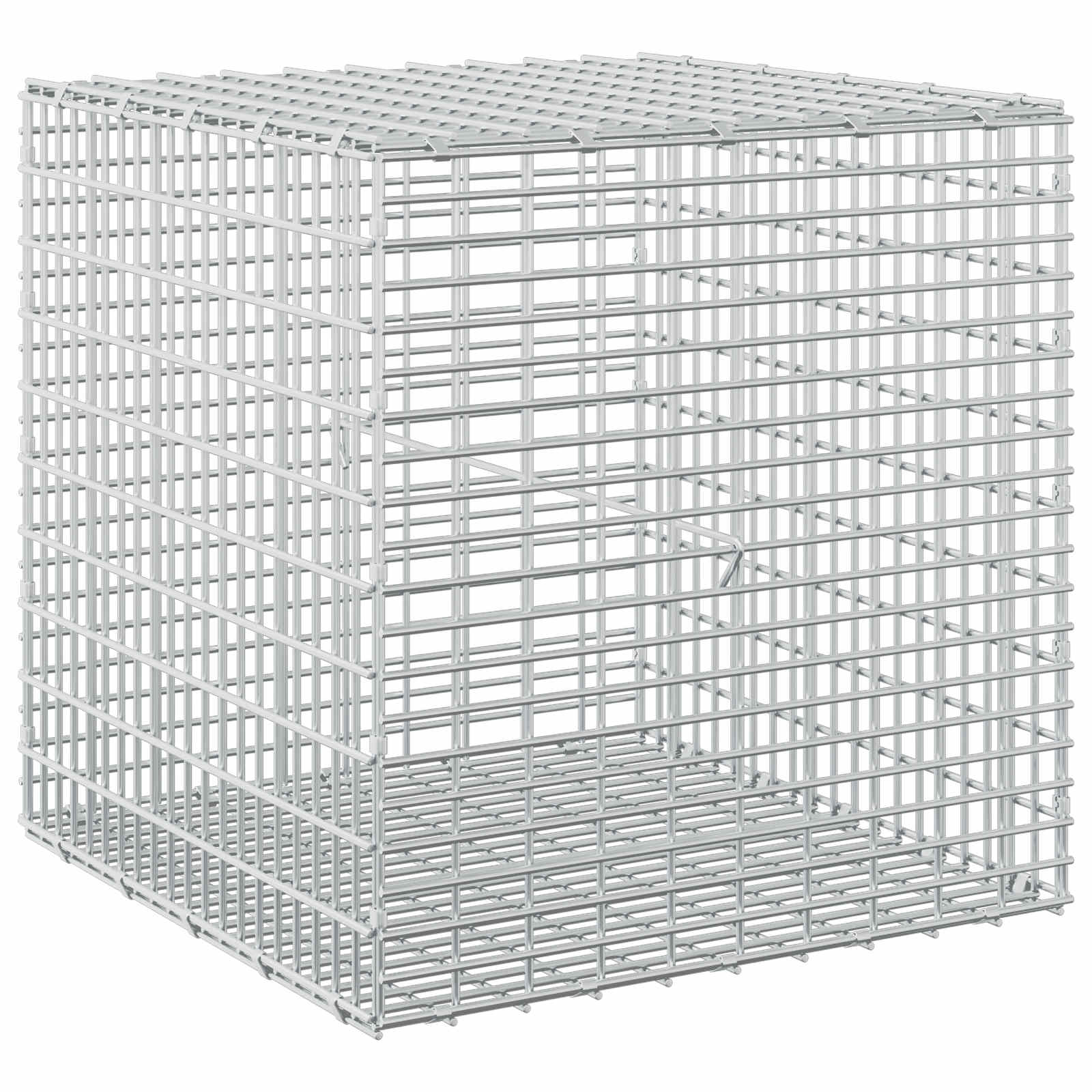 Gabione Mit 5 Mm Draht Und 5x2,5 Cm Maschen 50x50x50 Cm Vidaxl