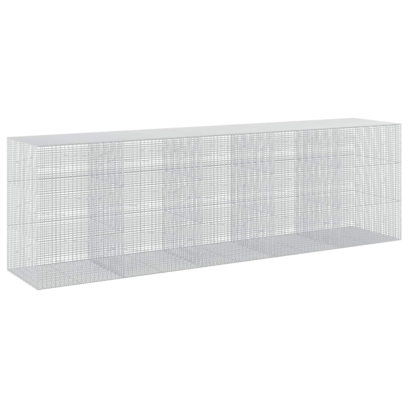 Gabione Mit 5 Mm Draht Und 5x2,5 Cm Maschen 500x100x150 Cm Vidaxl