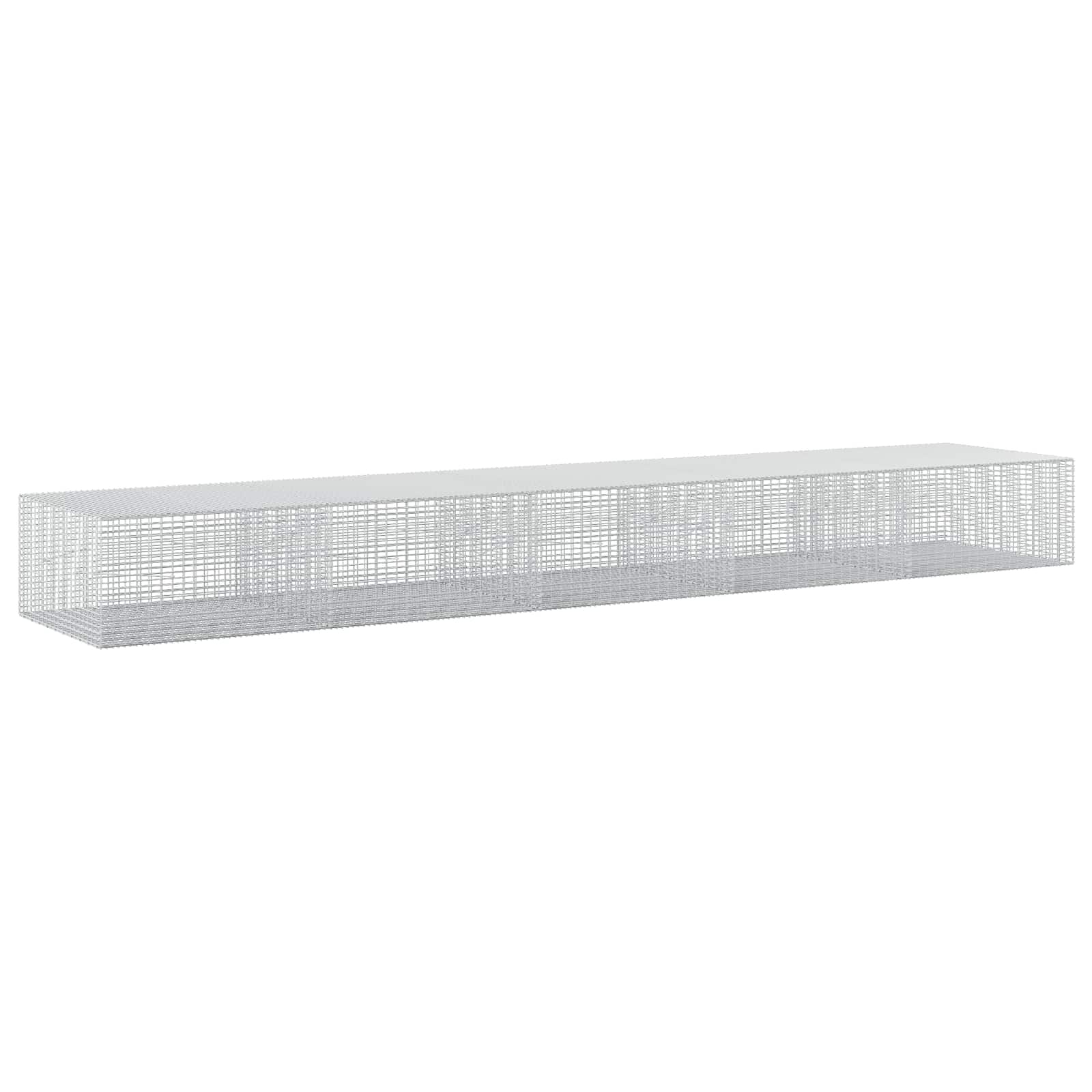 Gabione Mit 5 Mm Draht Und 5x2,5 Cm Maschen 500x100x50 Cm Vidaxl