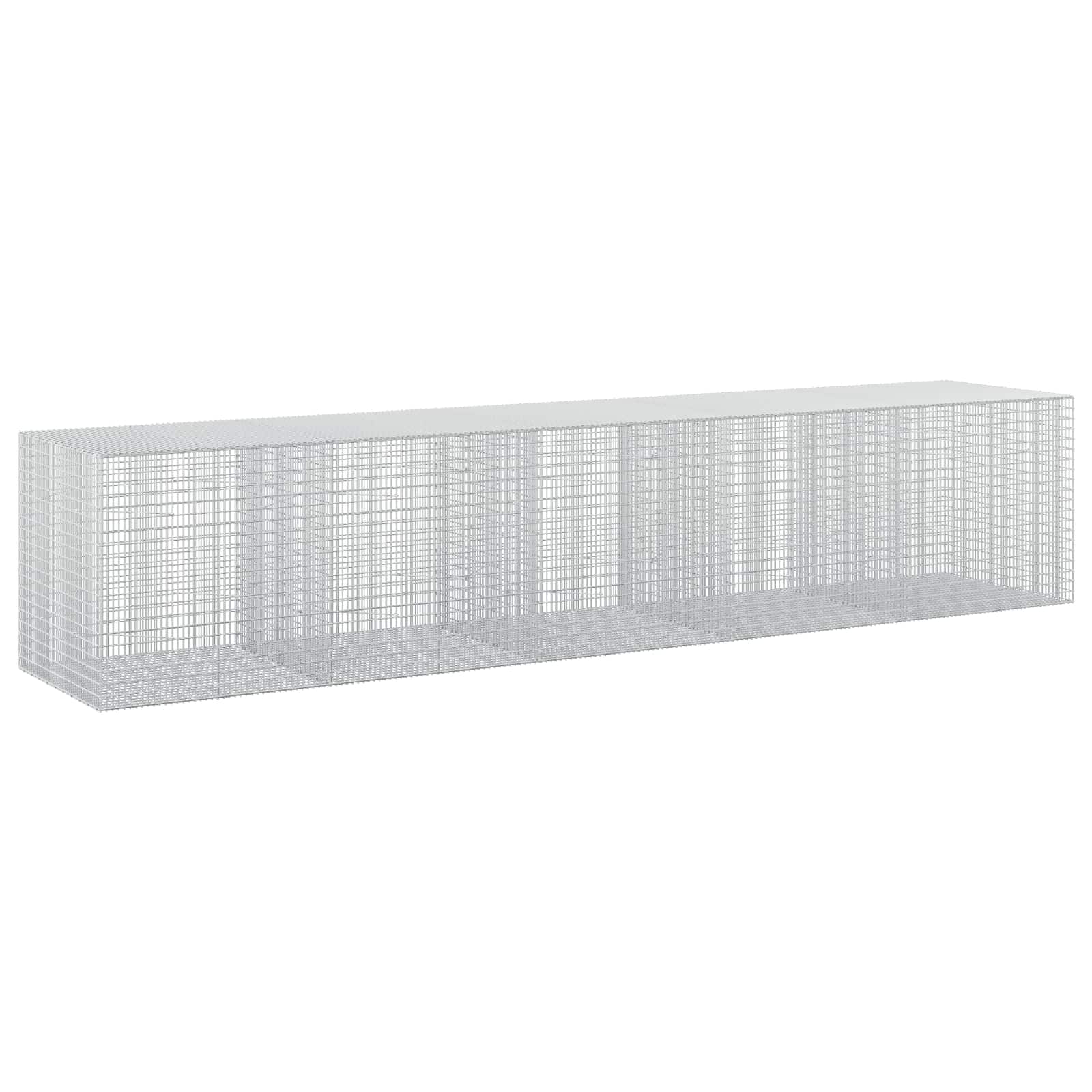 Gabione Mit 5 Mm Draht Und 5x2,5 Cm Maschen 500x100x100 Cm Vidaxl