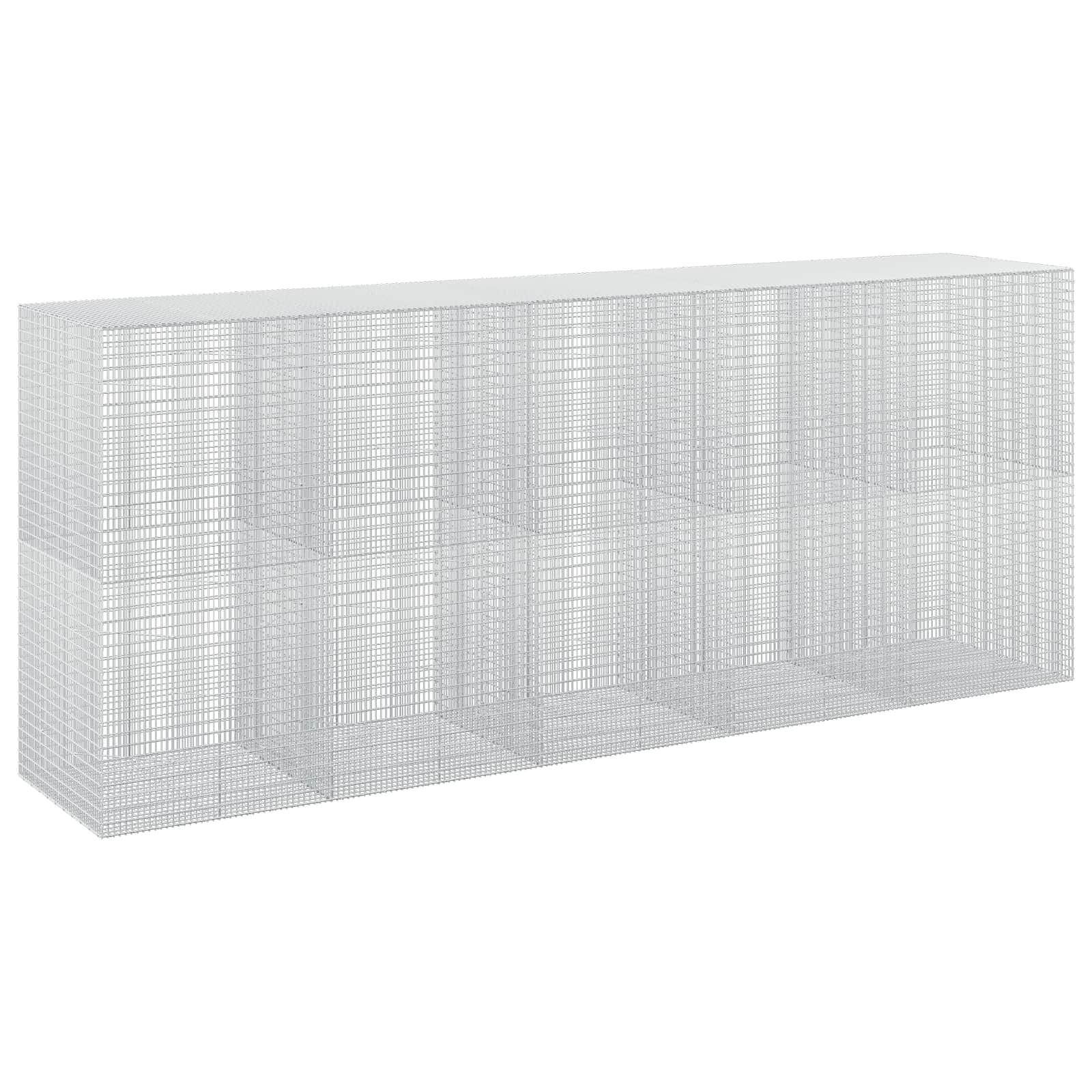 Gabione Mit 5 Mm Draht Und 5x2,5 Cm Maschen 500x100x200 Cm Vidaxl