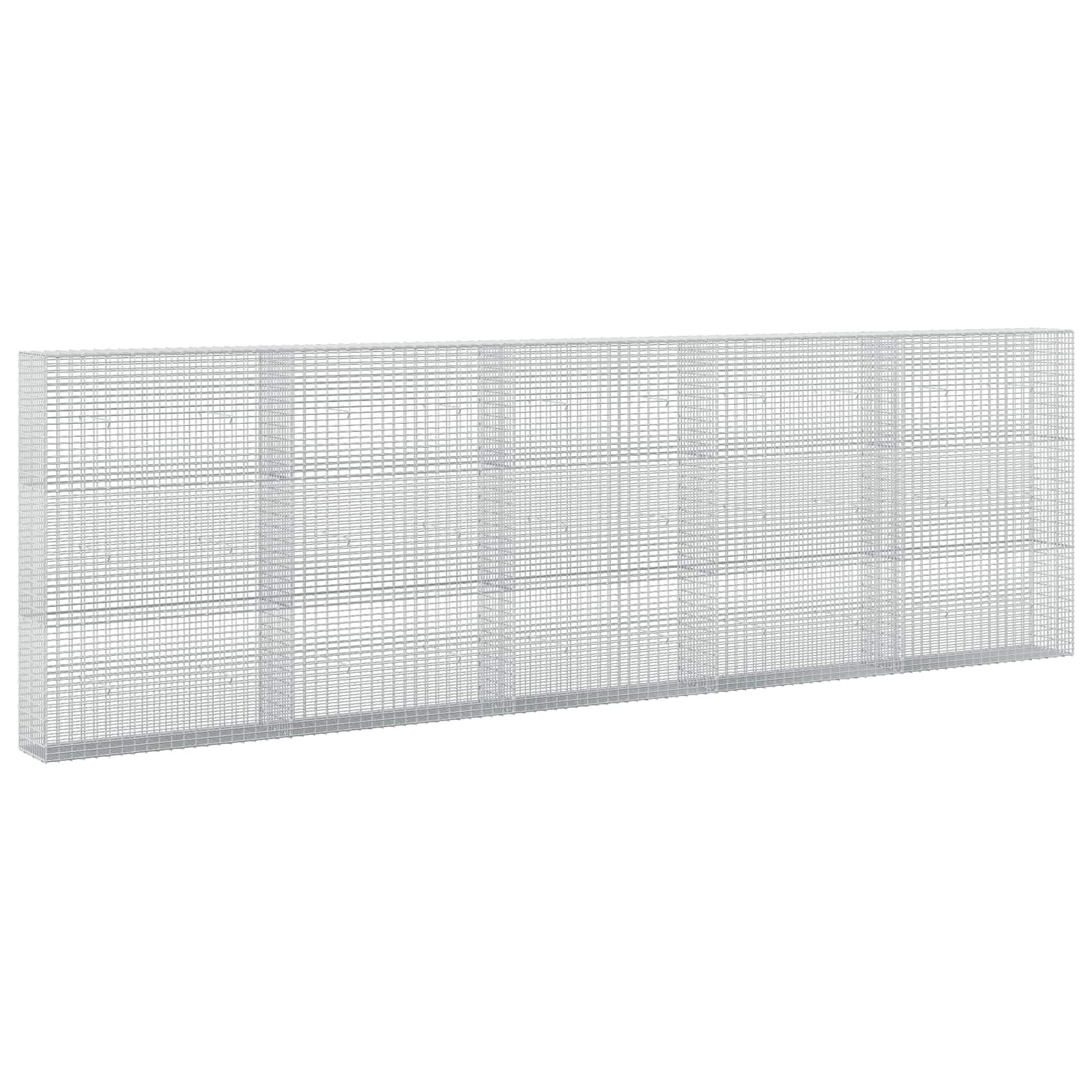 Gabione Mit 5 Mm Draht Und 5x2,5 Cm Maschen 500x30x150 Cm Vidaxl
