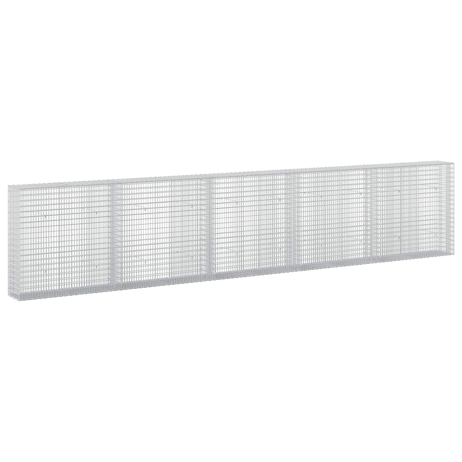 Gabione Mit 5 Mm Draht Und 5x2,5 Cm Maschen 500x30x100 Cm Vidaxl