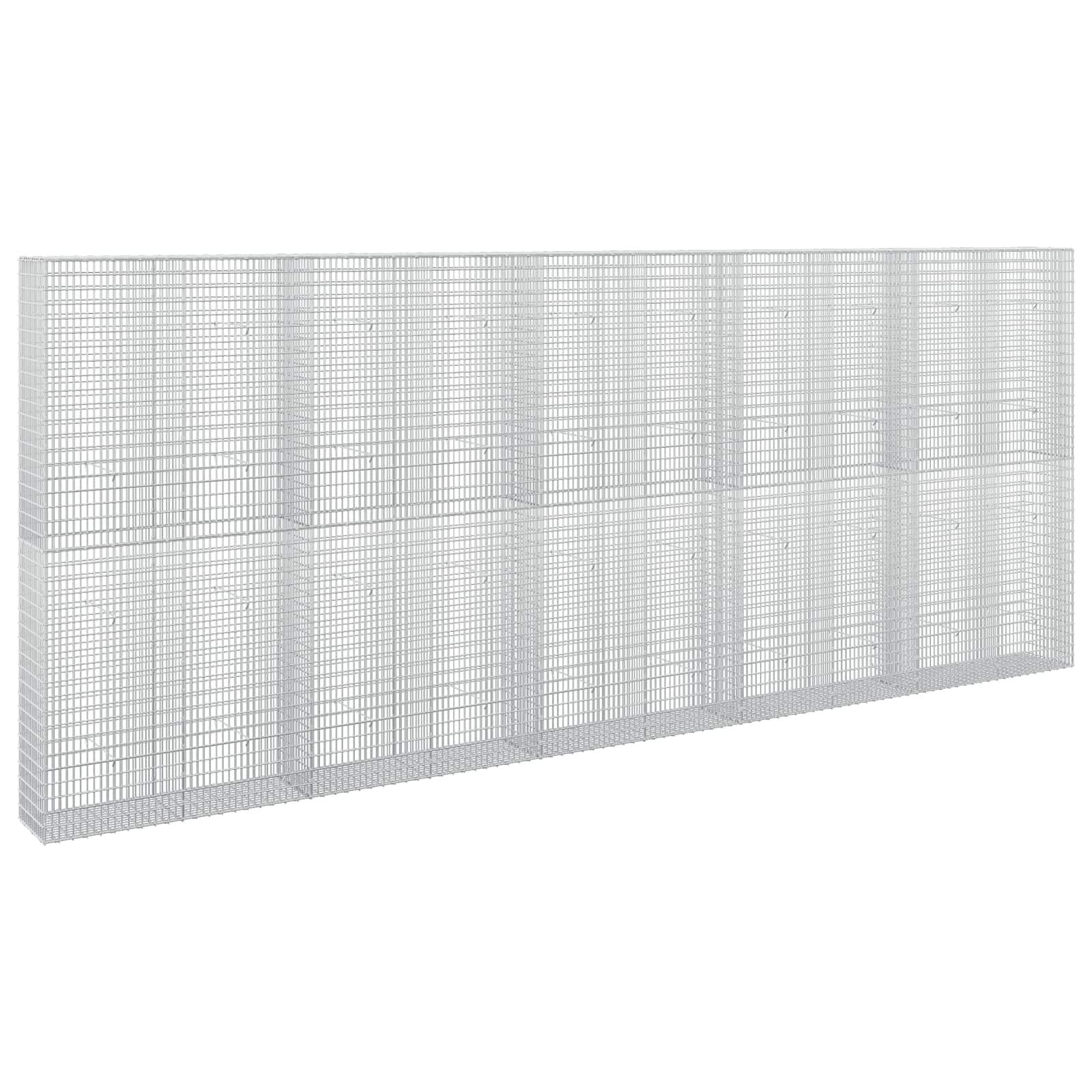 Gabione Mit 5 Mm Draht Und 5x2,5 Cm Maschen 500x30x200 Cm Vidaxl