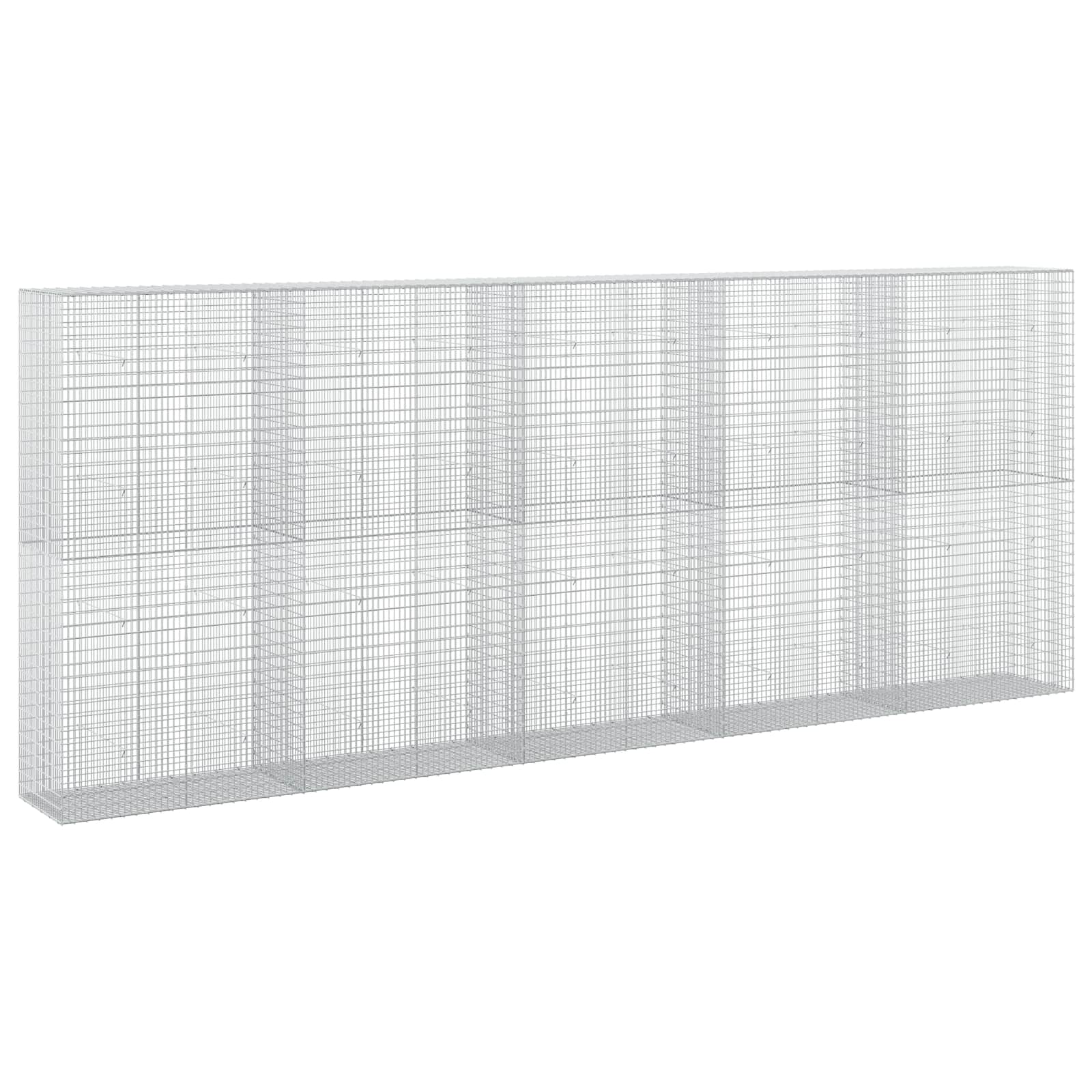 Gabione Mit 5 Mm Draht Und 5x2,5 Cm Maschen 500x50x200 Cm Vidaxl