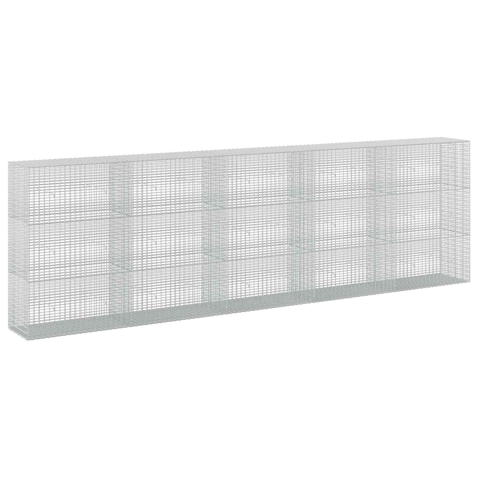 Gabione Mit 5 Mm Draht Und 5x2,5 Cm Maschen 500x50x150 Cm Vidaxl