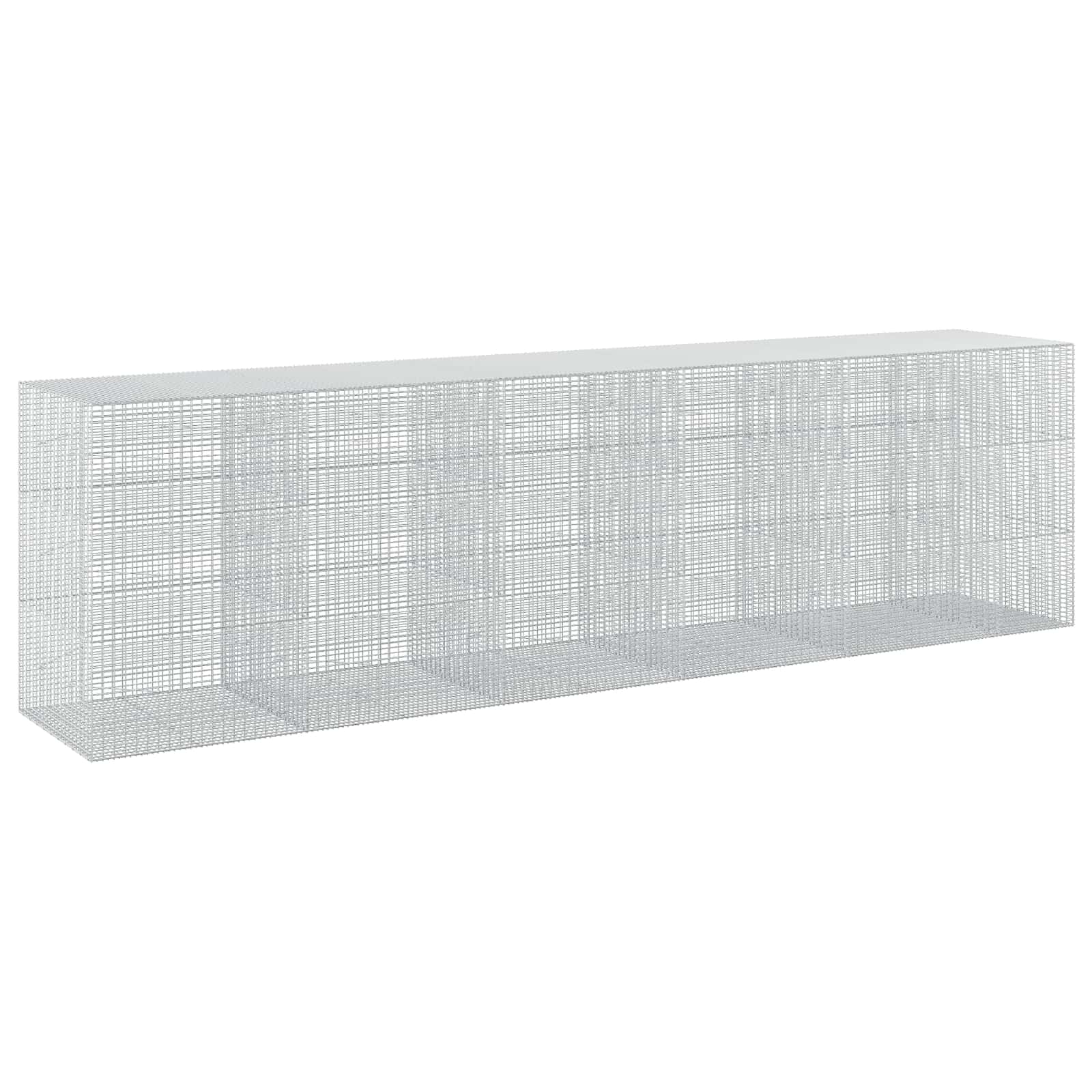 Gabione Mit 5 Mm Draht Und 5x2,5 Cm Maschen 550x100x150 Cm Vidaxl