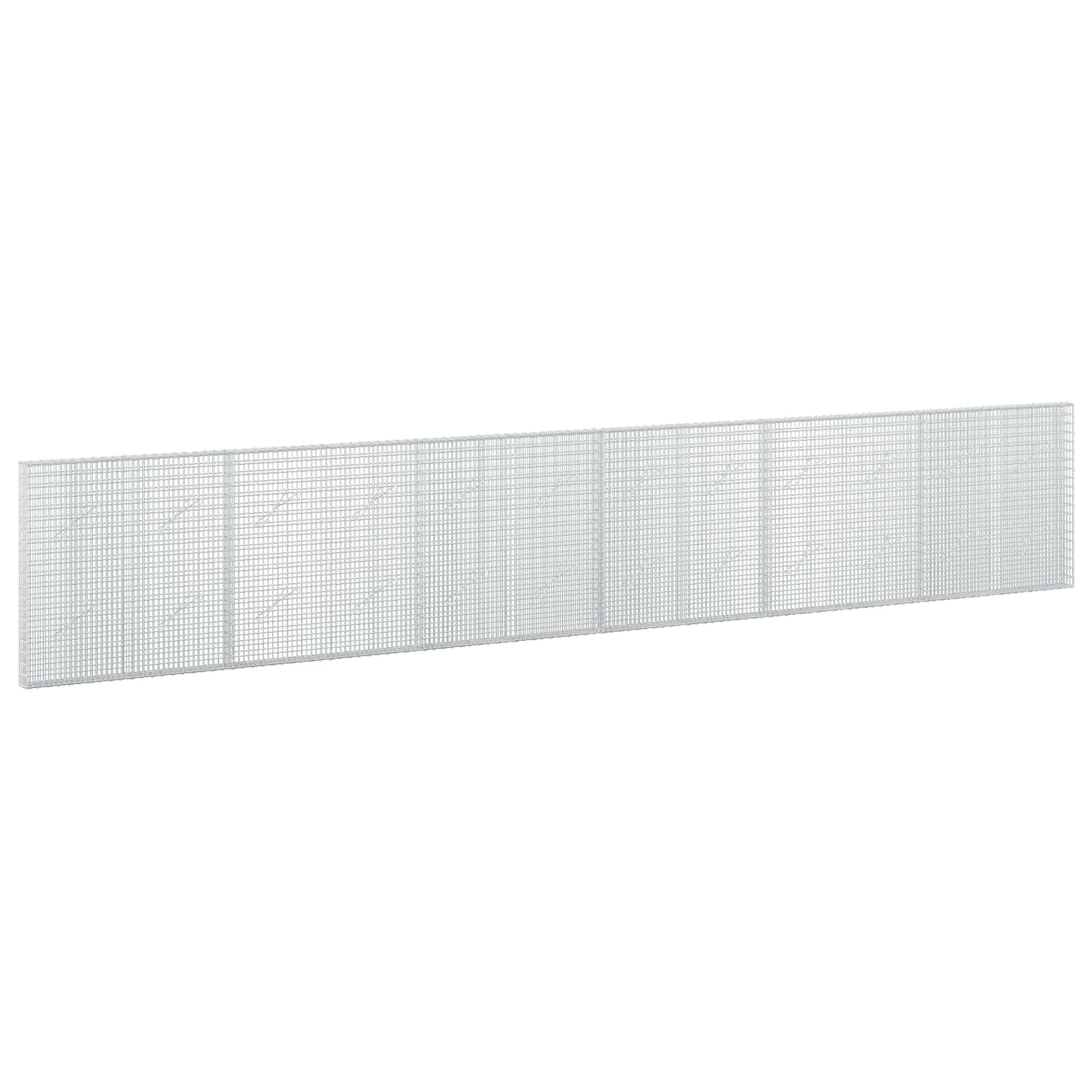 Gabione Mit 5 Mm Draht Und 5x2,5 Cm Maschen 600x10x100 Cm Vidaxl