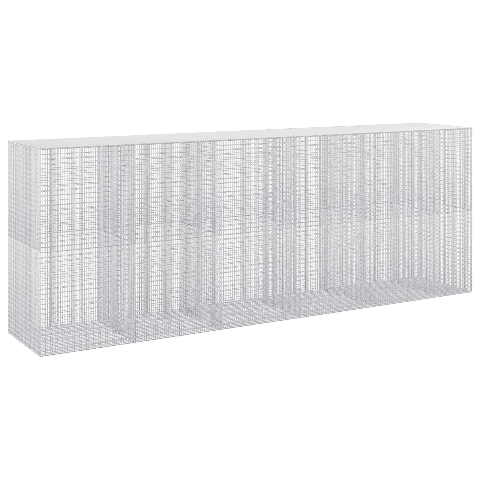 Gabione Mit 5 Mm Draht Und 5x2,5 Cm Maschen 550x100x200 Cm Vidaxl