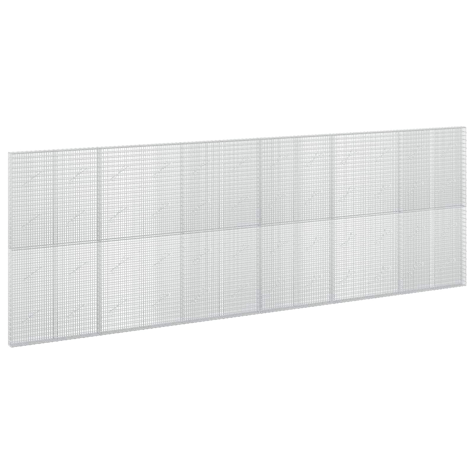 Gabione Mit 5 Mm Draht Und 5x2,5 Cm Maschen 600x10x200 Cm Vidaxl