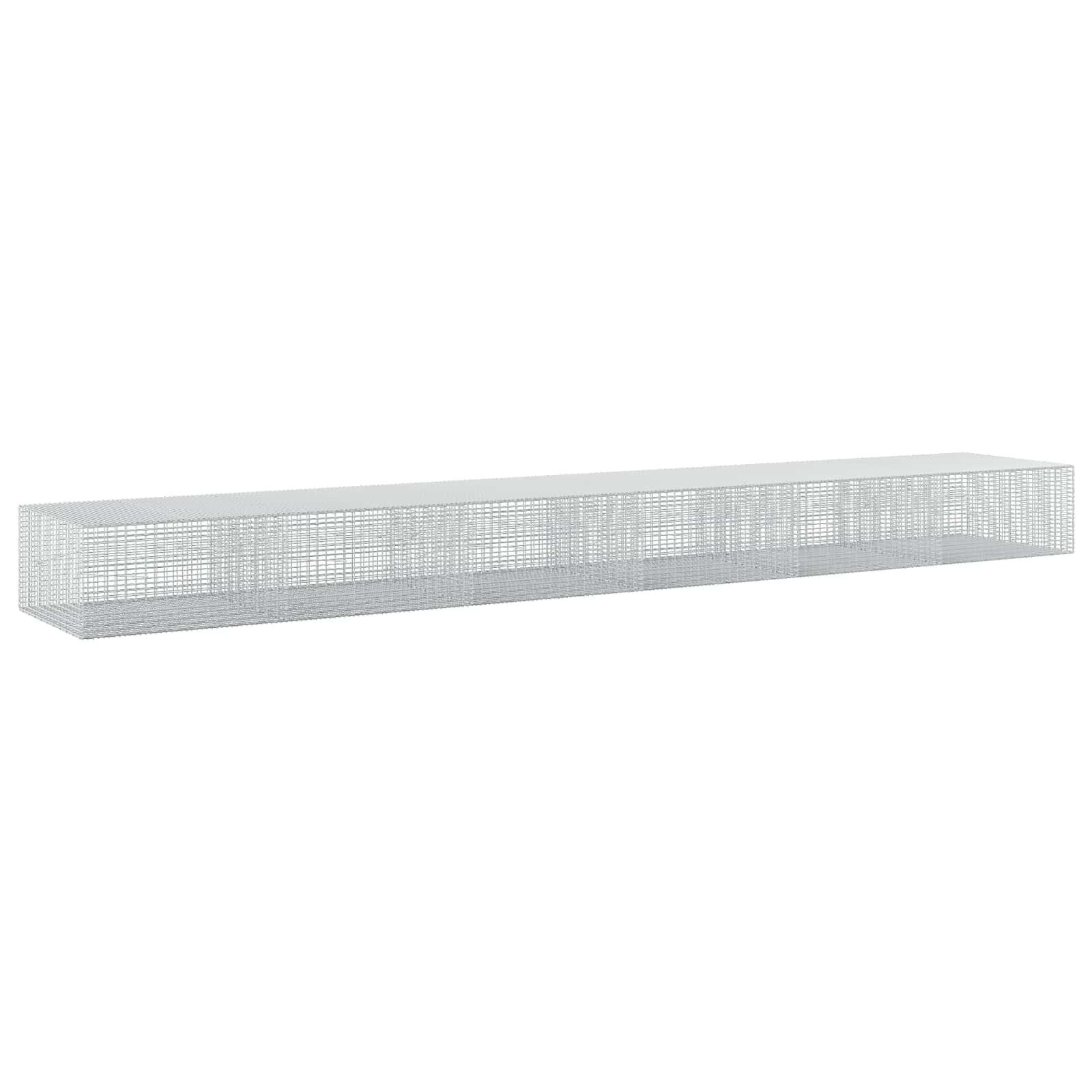 Gabione Mit 5 Mm Draht Und 5x2,5 Cm Maschen 600x100x50 Cm Vidaxl