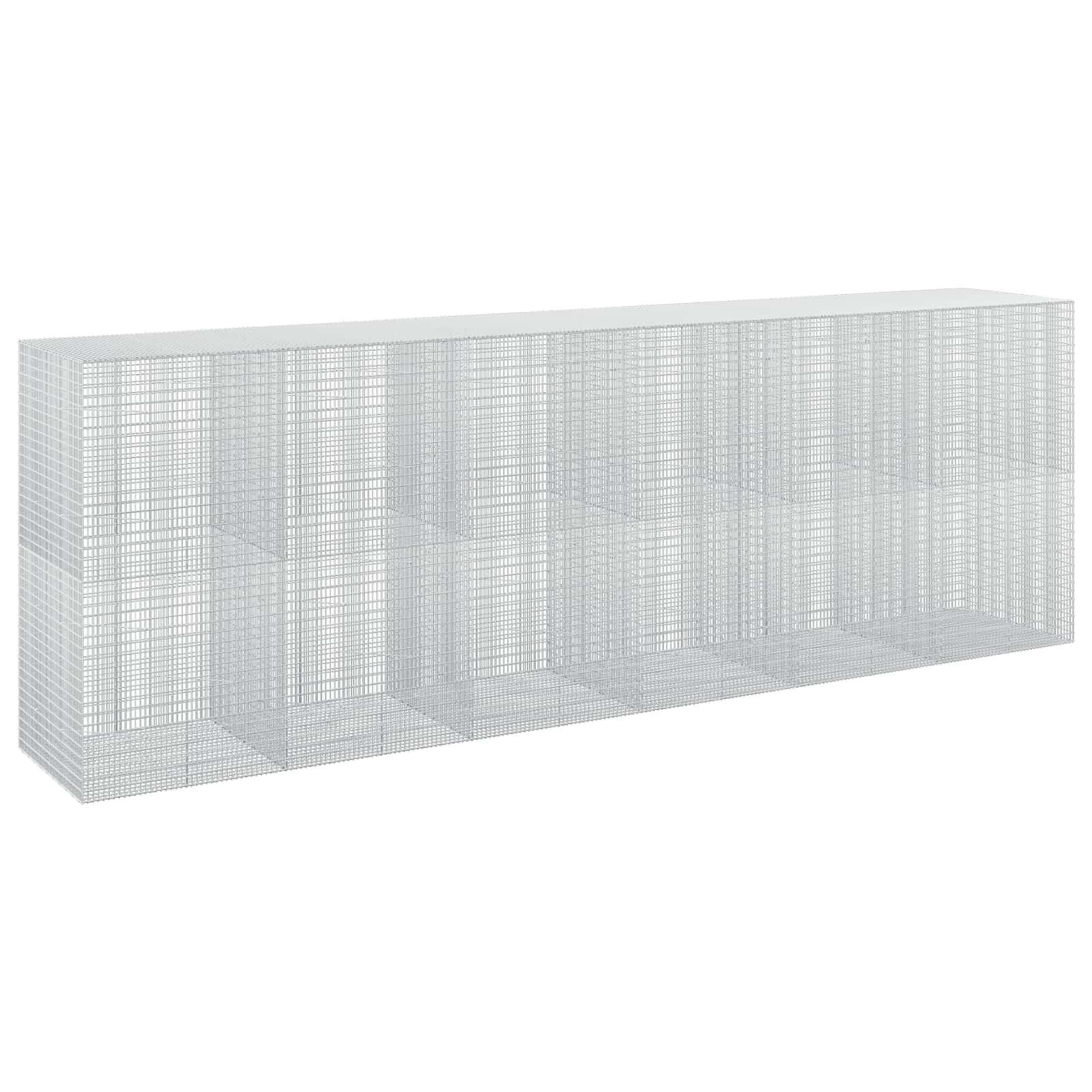 Gabione Mit 5 Mm Draht Und 5x2,5 Cm Maschen 600x100x200 Cm Vidaxl