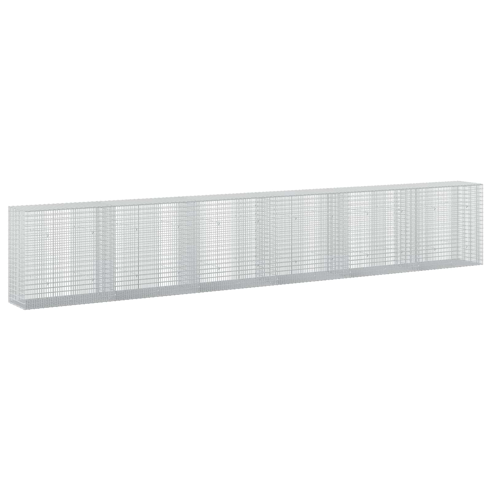 Gabione Mit 5 Mm Draht Und 5x2,5 Cm Maschen 600x50x100 Cm Vidaxl