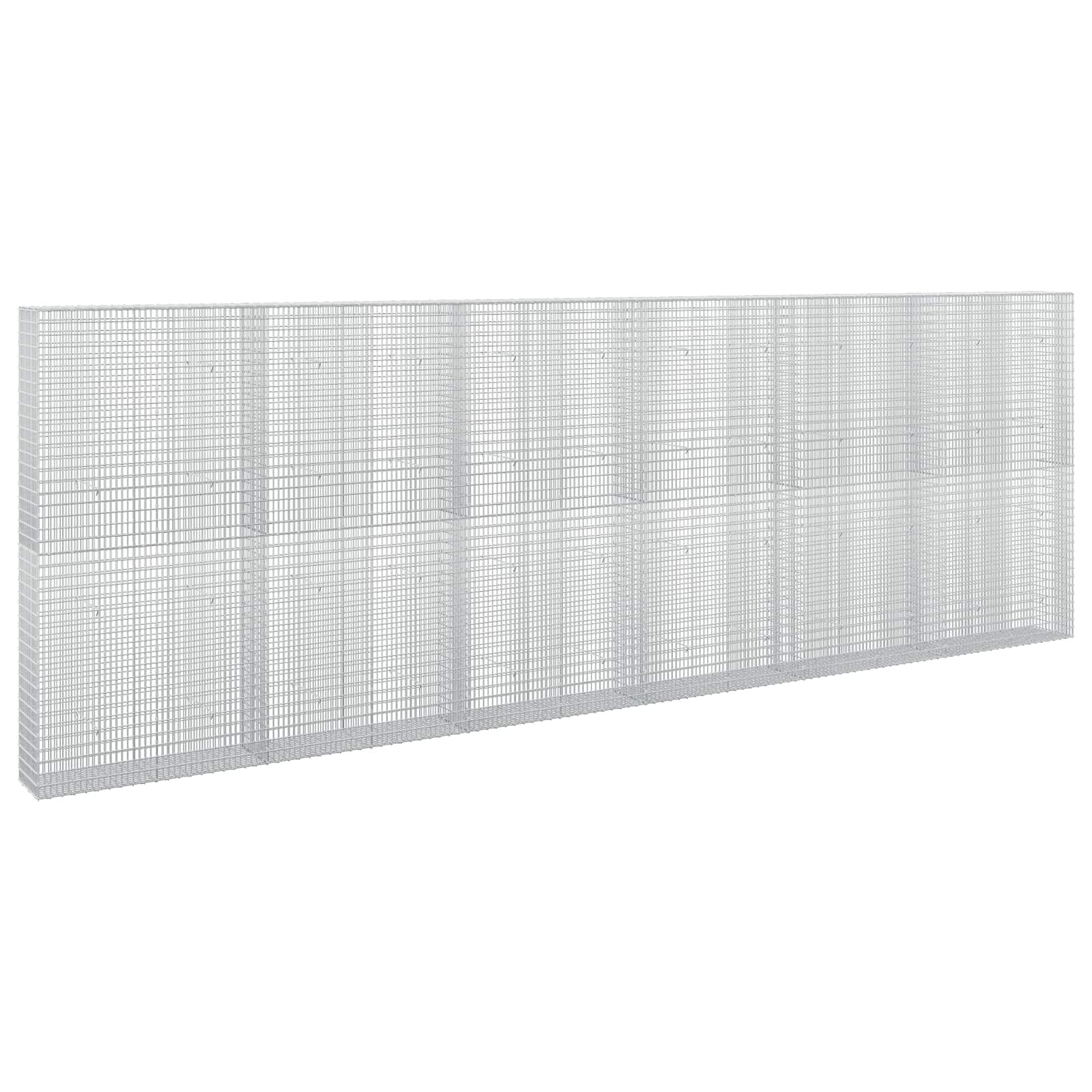 Gabione Mit 5 Mm Draht Und 5x2,5 Cm Maschen 600x30x200 Cm Vidaxl