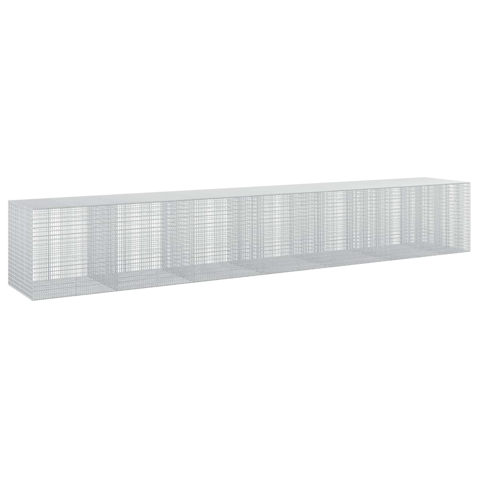 Gabione Mit 5 Mm Draht Und 5x2,5 Cm Maschen 650x100x100 Cm Vidaxl