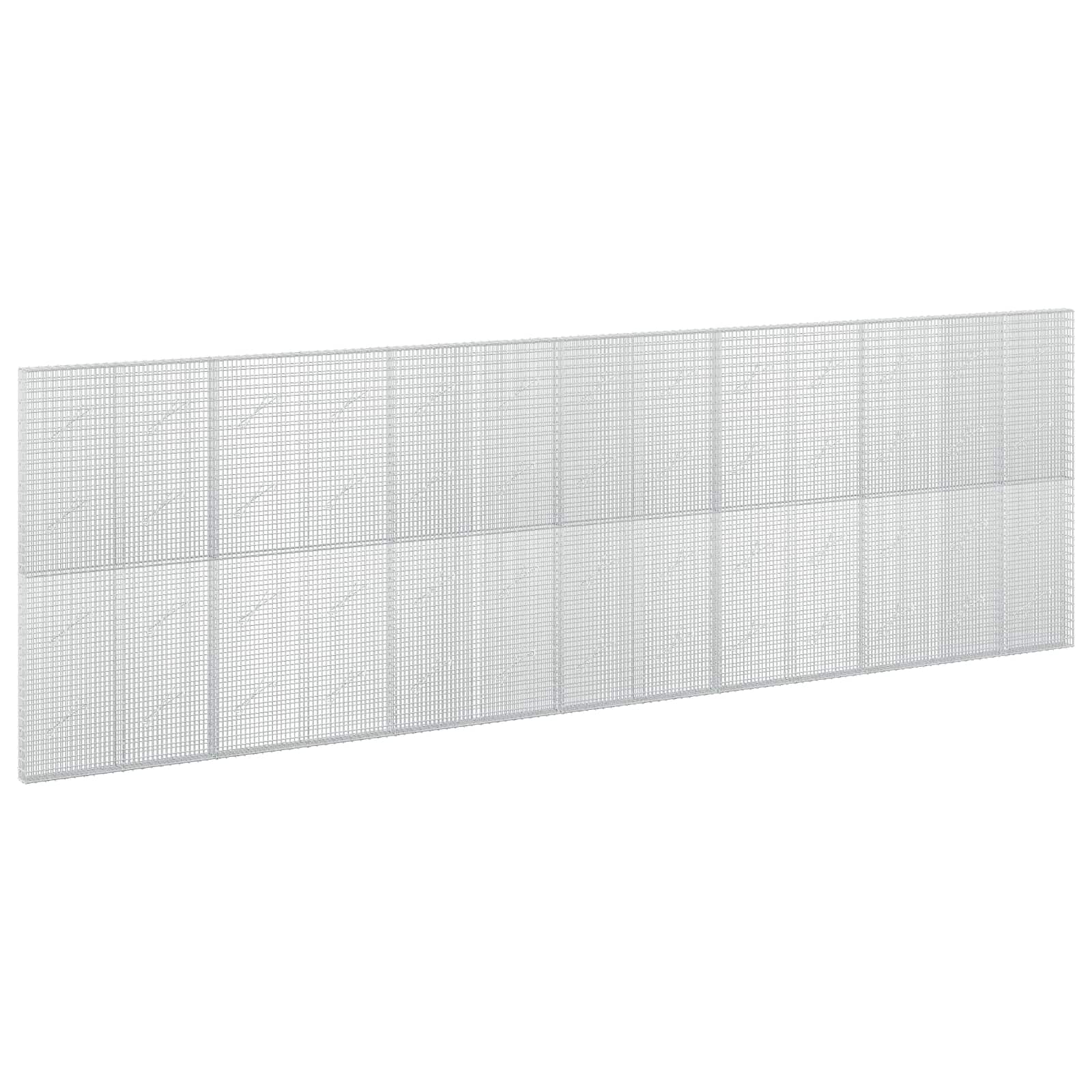 Gabione Mit 5 Mm Draht Und 5x2,5 Cm Maschen 650x10x200 Cm Vidaxl