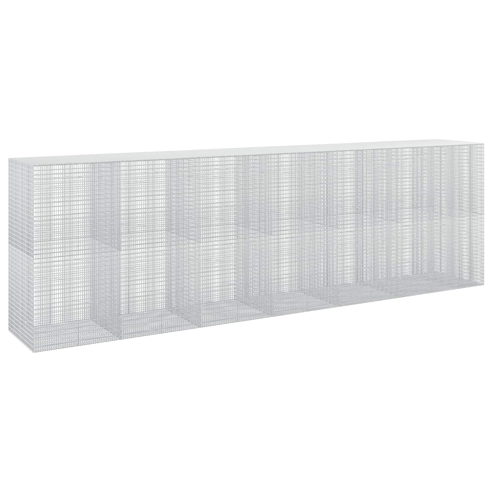 Gabione Mit 5 Mm Draht Und 5x2,5 Cm Maschen 650x100x200 Cm Vidaxl
