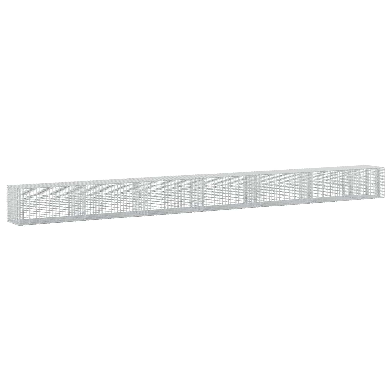 Gabione Mit 5 Mm Draht Und 5x2,5 Cm Maschen 650x50x50 Cm Vidaxl