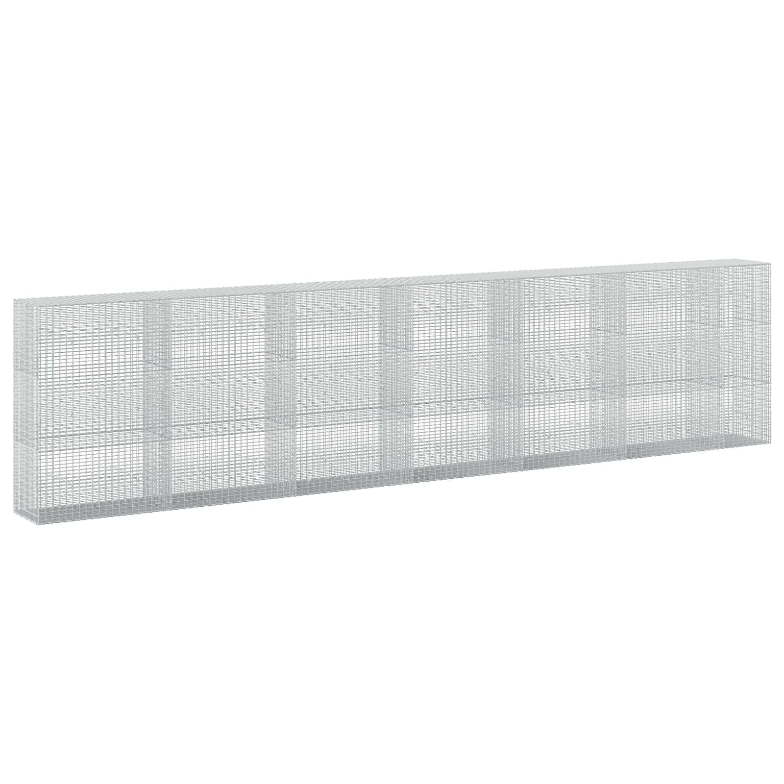Gabione Mit 5 Mm Draht Und 5x2,5 Cm Maschen 650x50x150 Cm Vidaxl