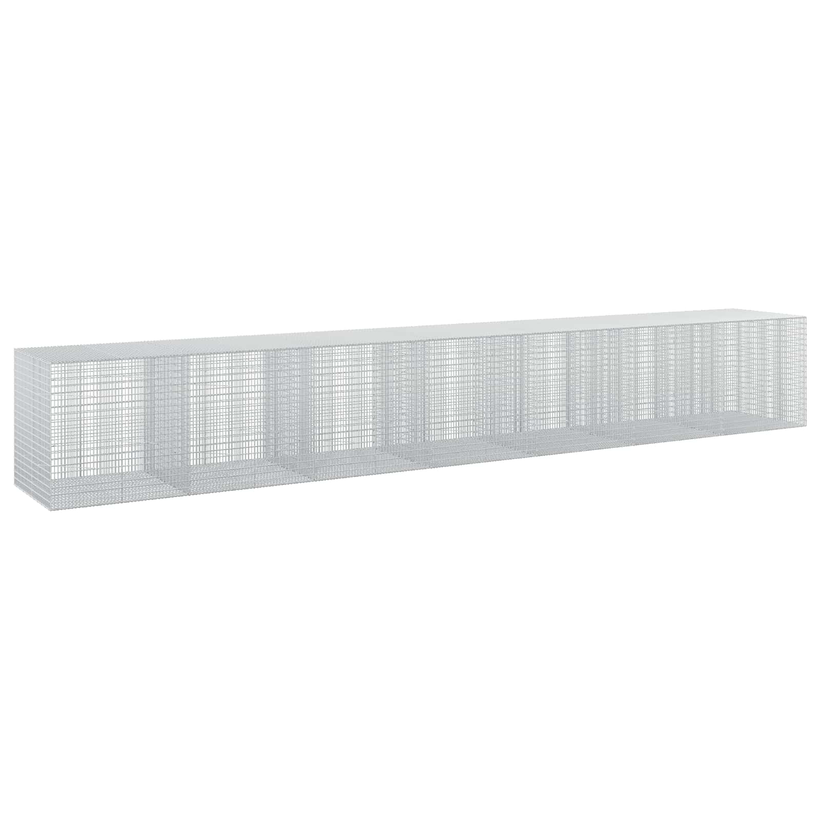 Gabione Mit 5 Mm Draht Und 5x2,5 Cm Maschen 700x100x100 Cm Vidaxl