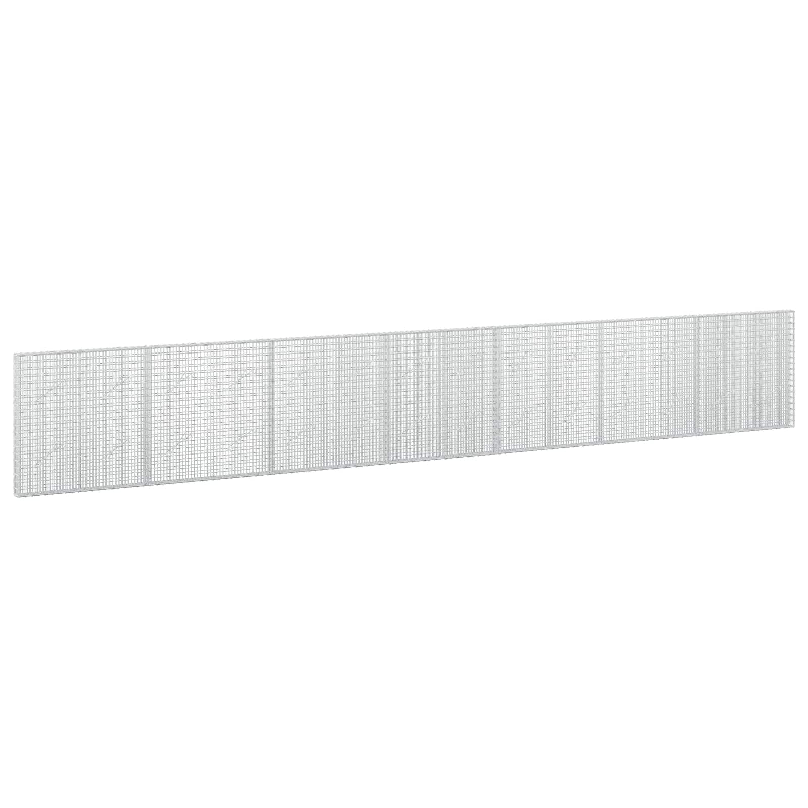 Gabione Mit 5 Mm Draht Und 5x2,5 Cm Maschen 700x10x100 Cm Vidaxl