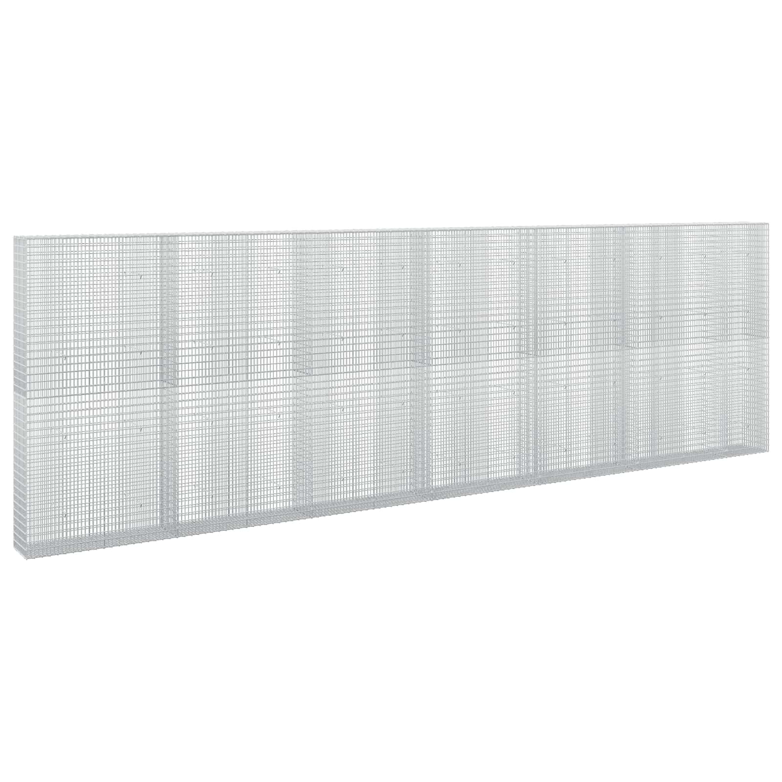 Gabione Mit 5 Mm Draht Und 5x2,5 Cm Maschen 650x30x200 Cm Vidaxl