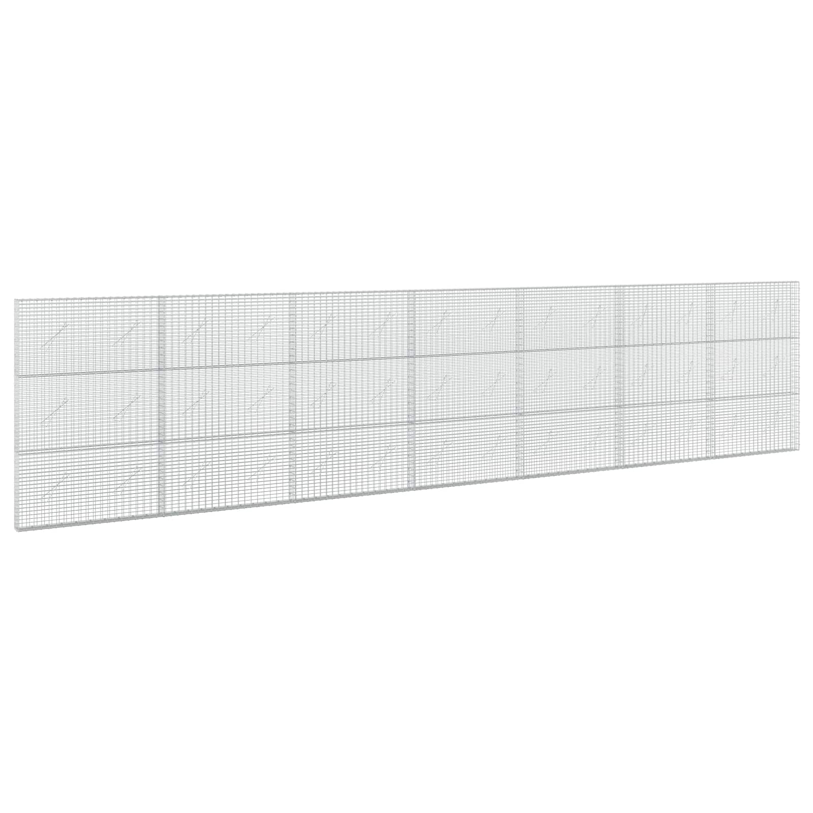 Gabione Mit 5 Mm Draht Und 5x2,5 Cm Maschen 700x10x150 Cm Vidaxl