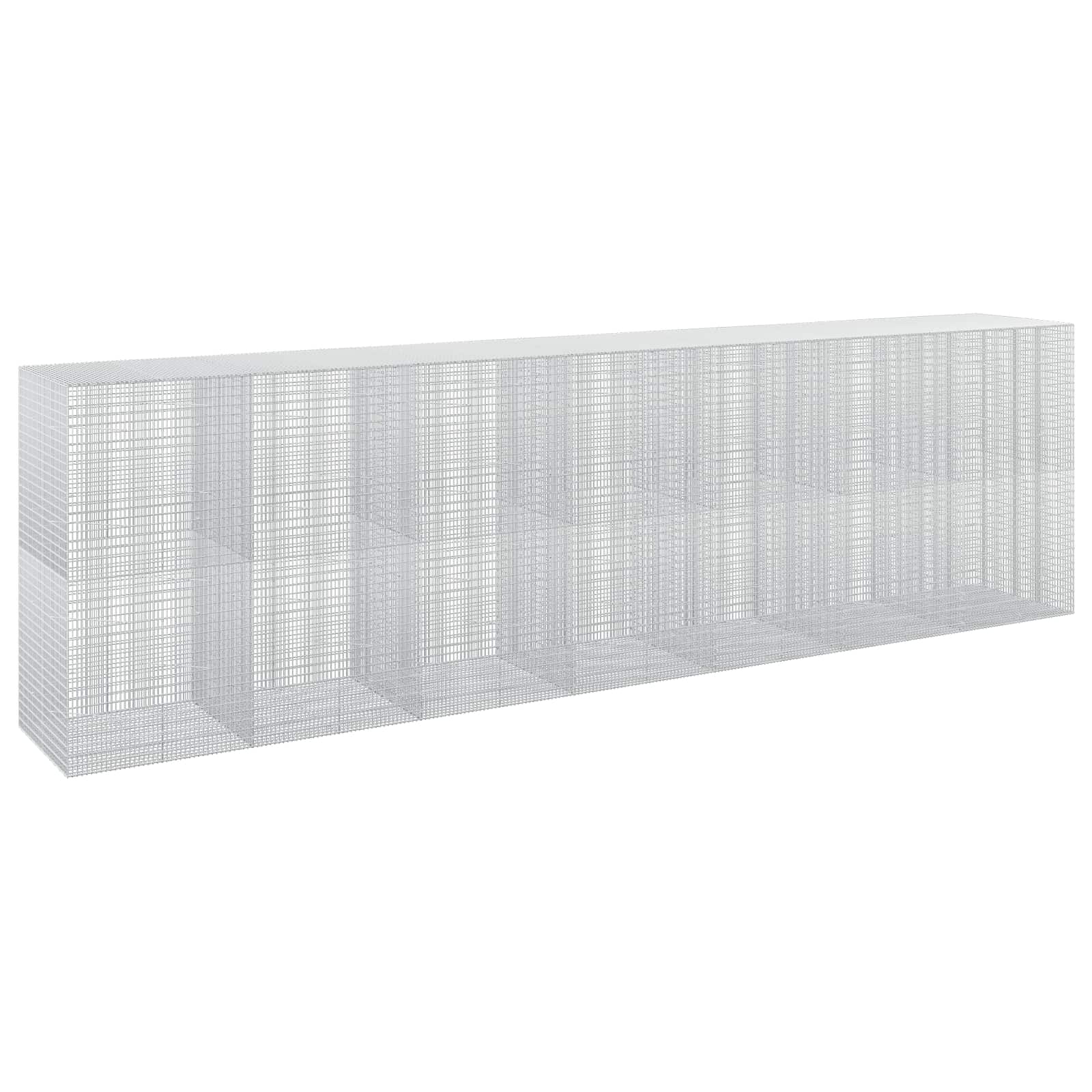 Gabione Mit 5 Mm Draht Und 5x2,5 Cm Maschen 700x100x200 Cm Vidaxl