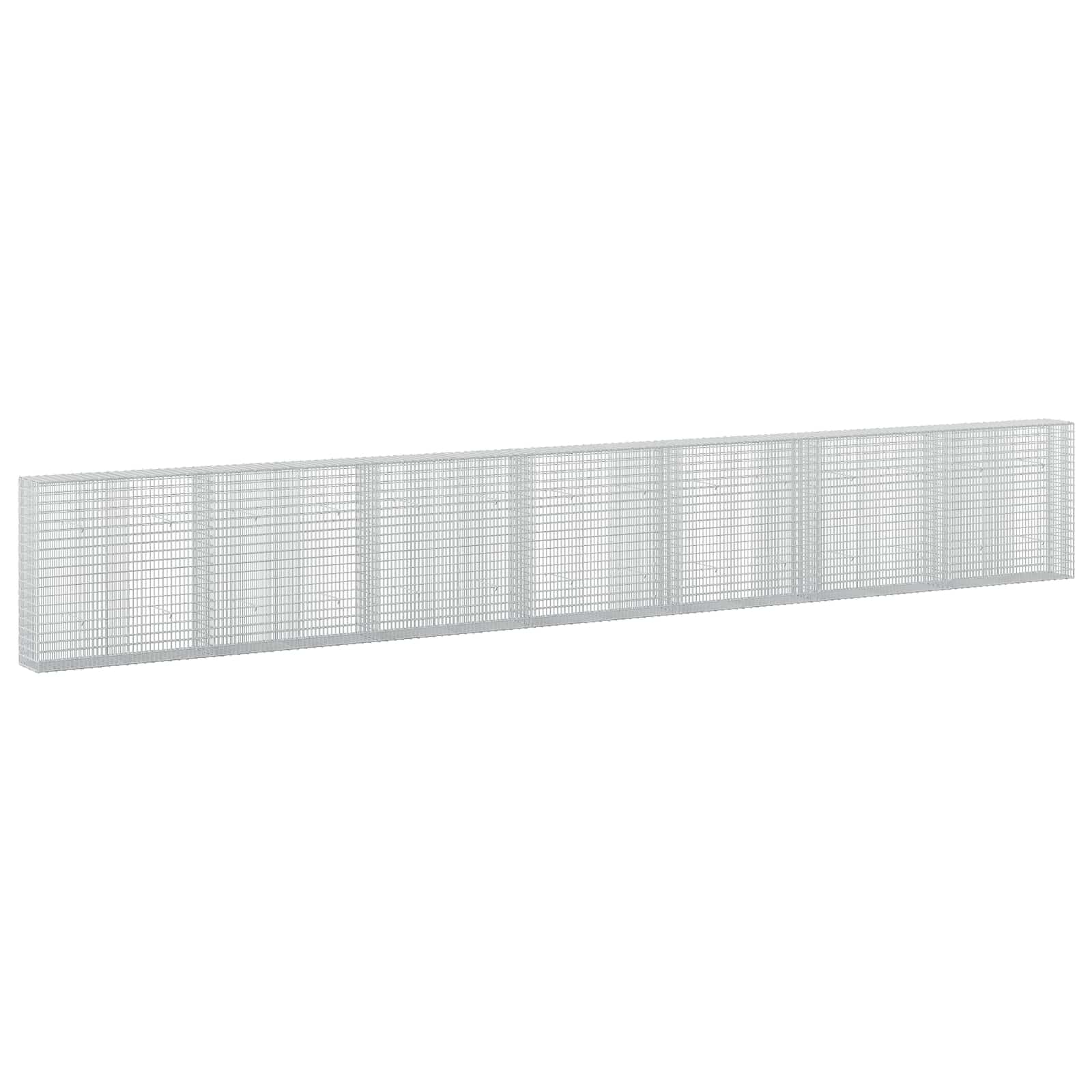 Gabione Mit 5 Mm Draht Und 5x2,5 Cm Maschen 700x30x100 Cm Vidaxl