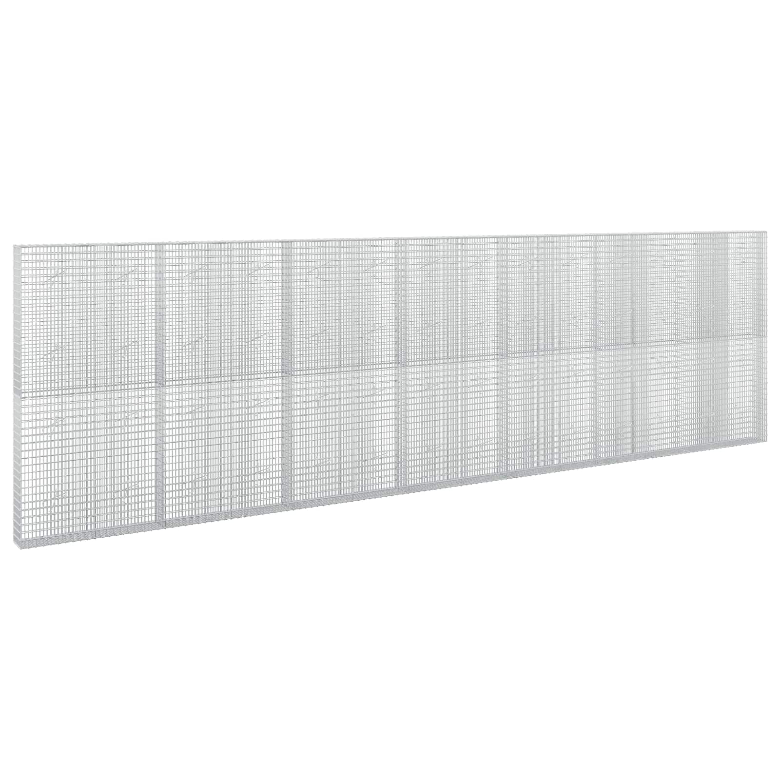 Gabione Mit 5 Mm Draht Und 5x2,5 Cm Maschen 700x20x200 Cm Vidaxl