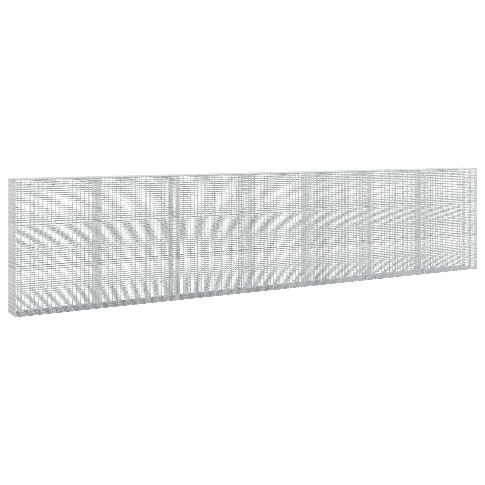 Gabione Mit 5 Mm Draht Und 5x2,5 Cm Maschen 700x30x150 Cm Vidaxl
