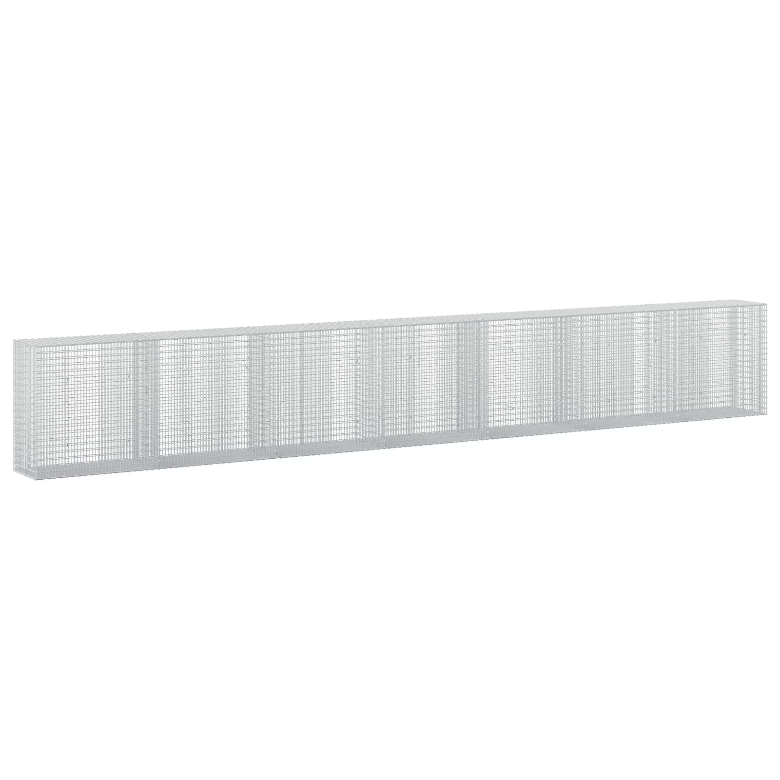 Gabione Mit 5 Mm Draht Und 5x2,5 Cm Maschen 700x50x100 Cm Vidaxl