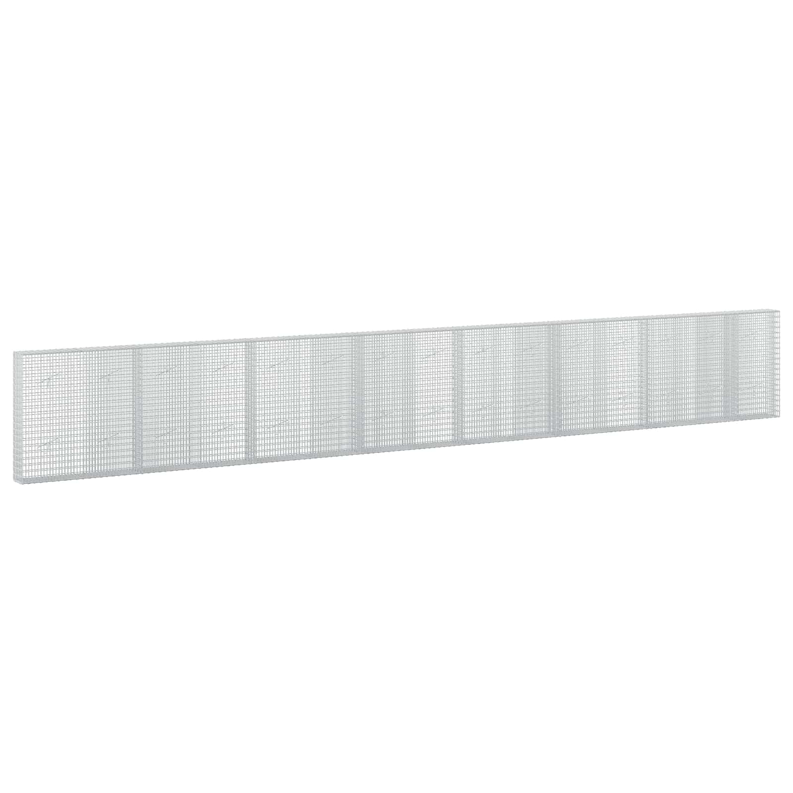 Gabione Mit 5 Mm Draht Und 5x2,5 Cm Maschen 750x20x100 Cm Vidaxl