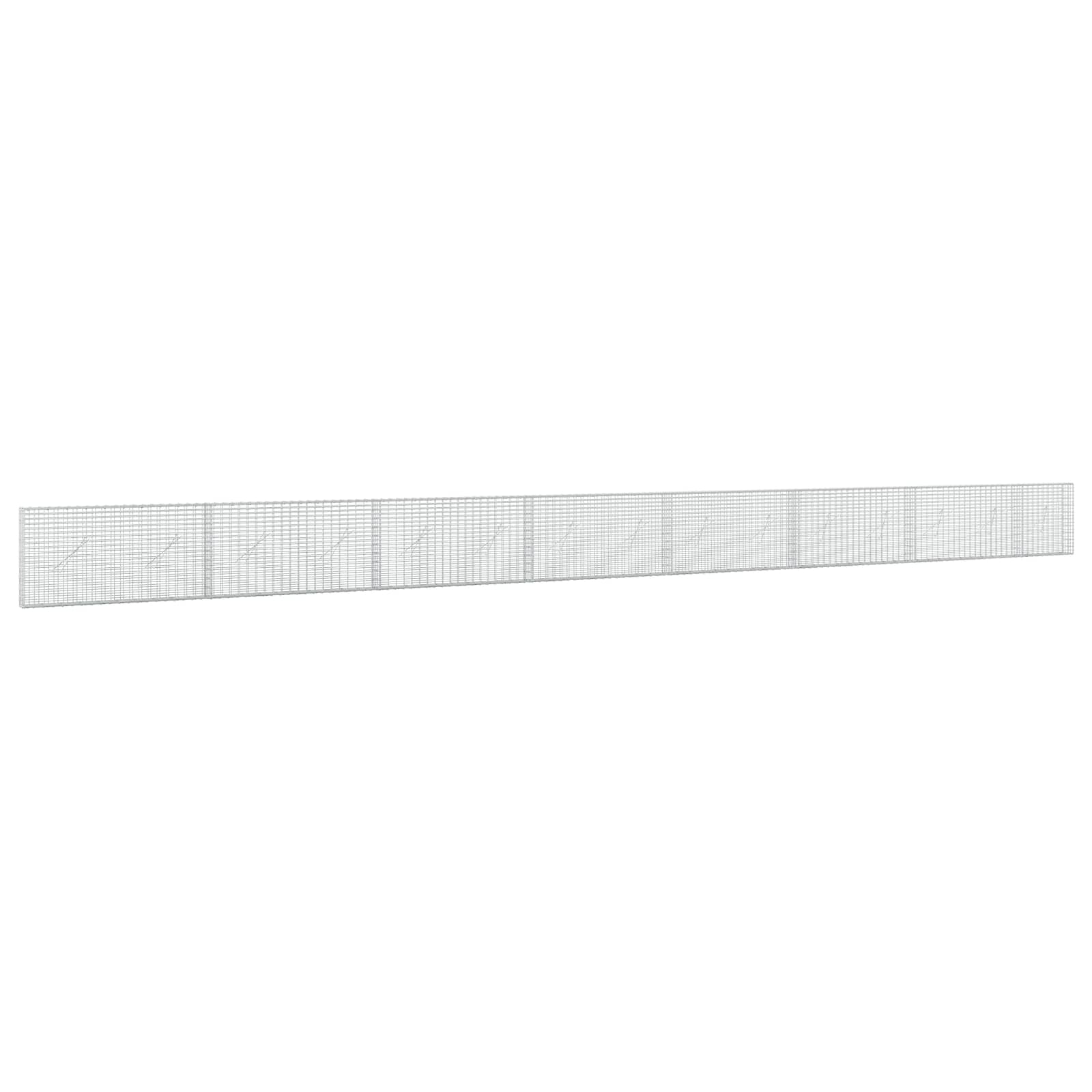 Gabione Mit 5 Mm Draht Und 5x2,5 Cm Maschen 750x10x50 Cm Vidaxl