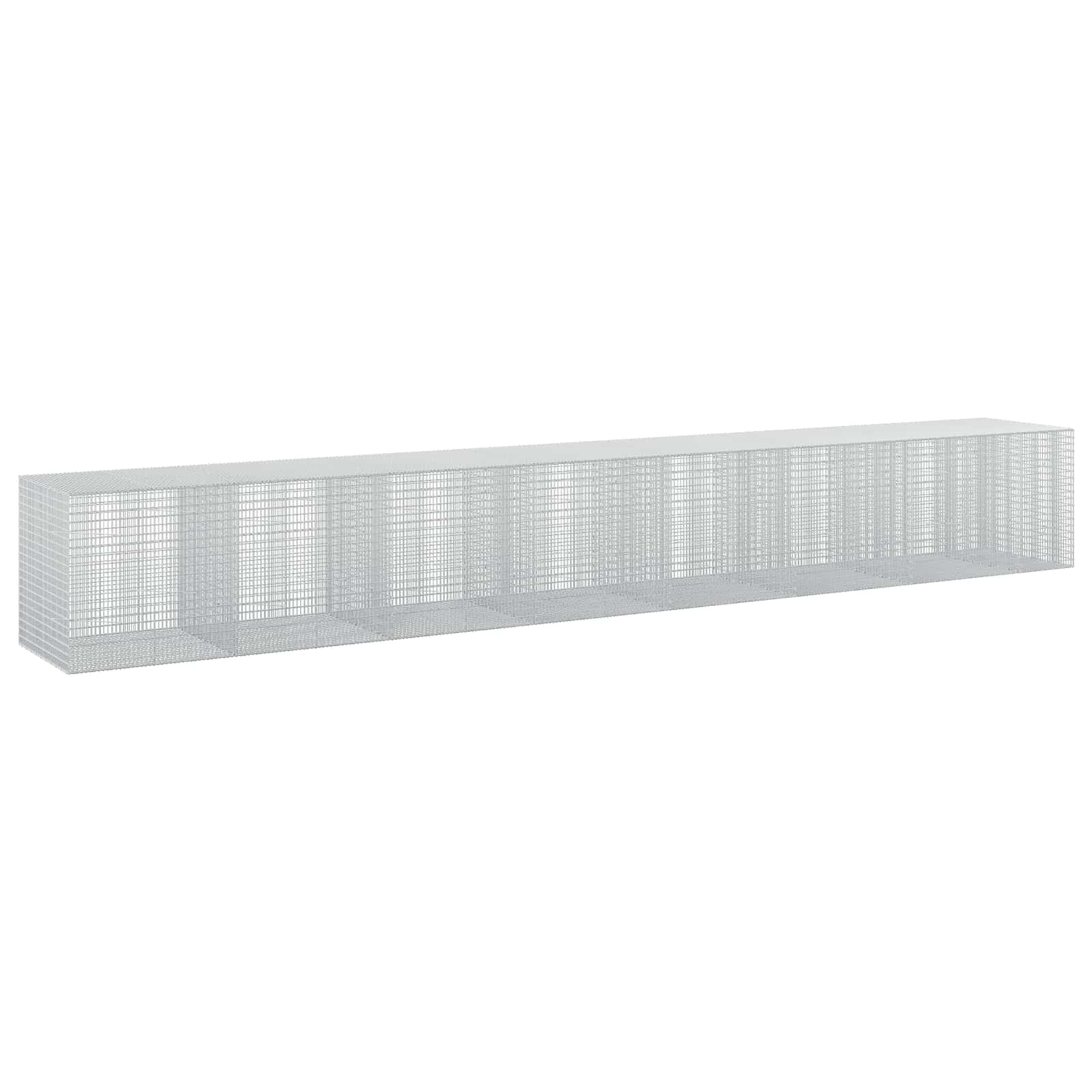 Gabione Mit 5 Mm Draht Und 5x2,5 Cm Maschen 750x100x100 Cm Vidaxl