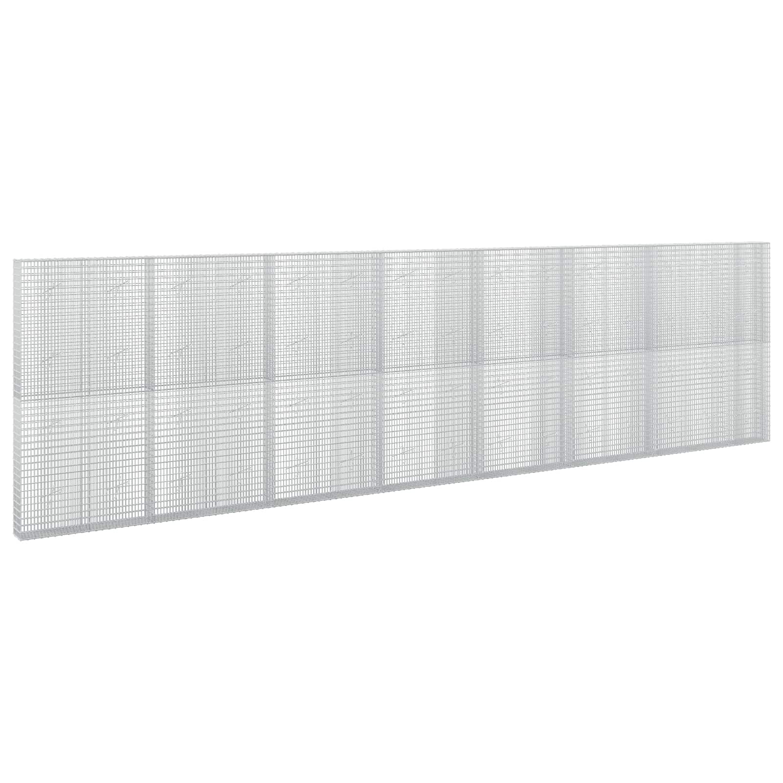 Gabione Mit 5 Mm Draht Und 5x2,5 Cm Maschen 750x20x200 Cm Vidaxl