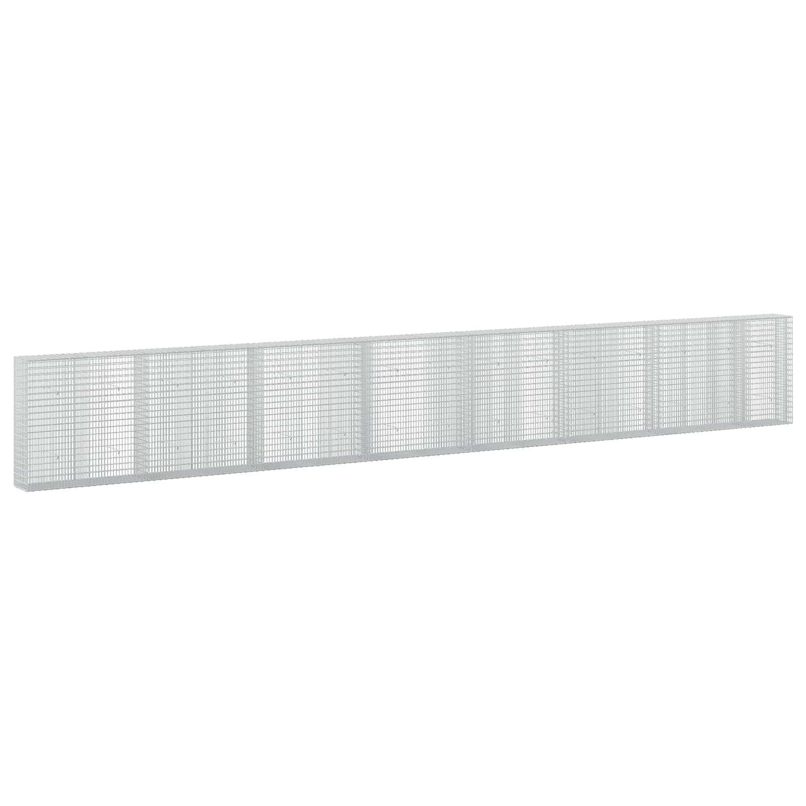 Gabione Mit 5 Mm Draht Und 5x2,5 Cm Maschen 750x30x100 Cm Vidaxl